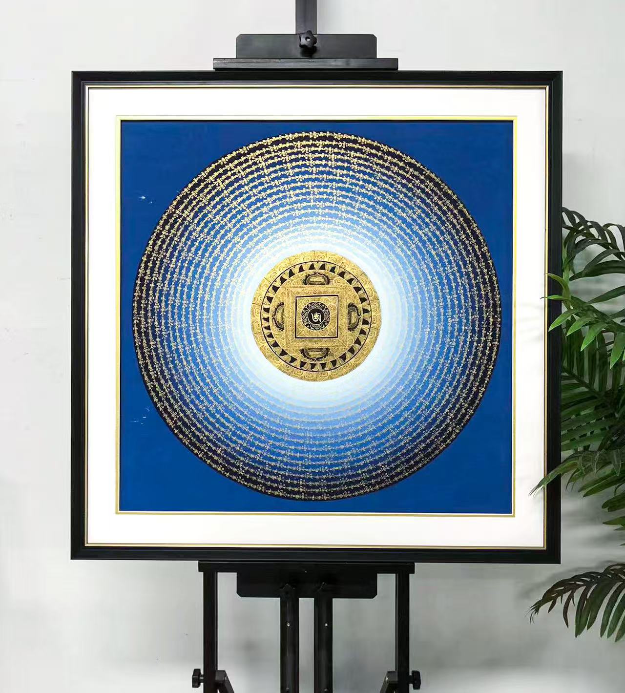 Om Mani Padme Hum Mandala Thangka Framing Sentimental Item
