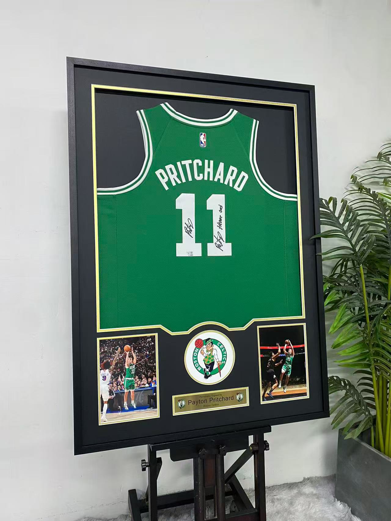 Payton Pritchard Boston Celtics Signed Jersey Framing