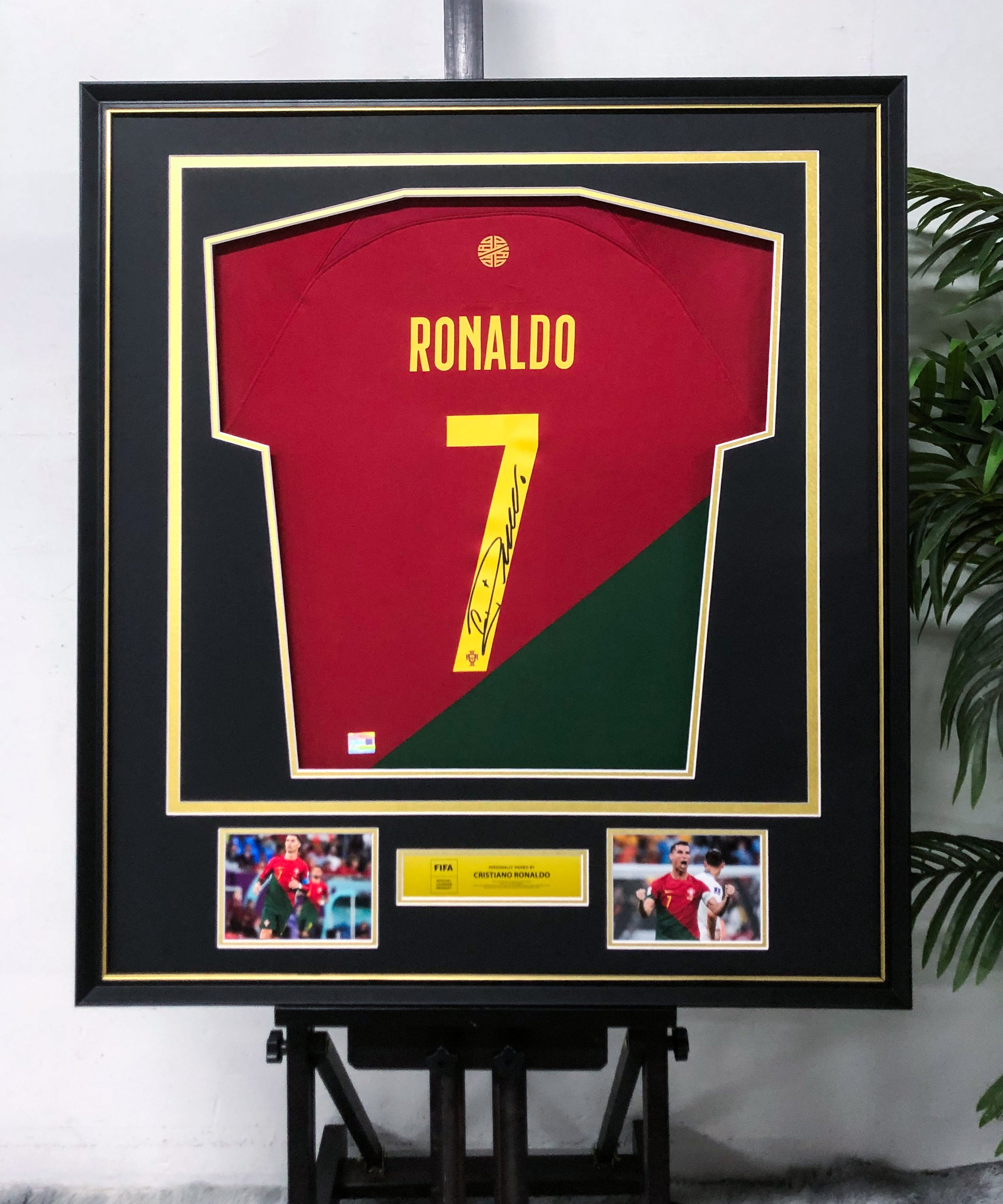 Cristiano Ronaldo Portugal Signed Jersey, Custom Framed