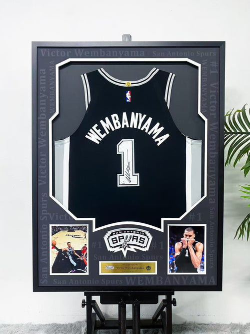 Victor Wembanyama San Antonio Spurs #1 Jersey Framing