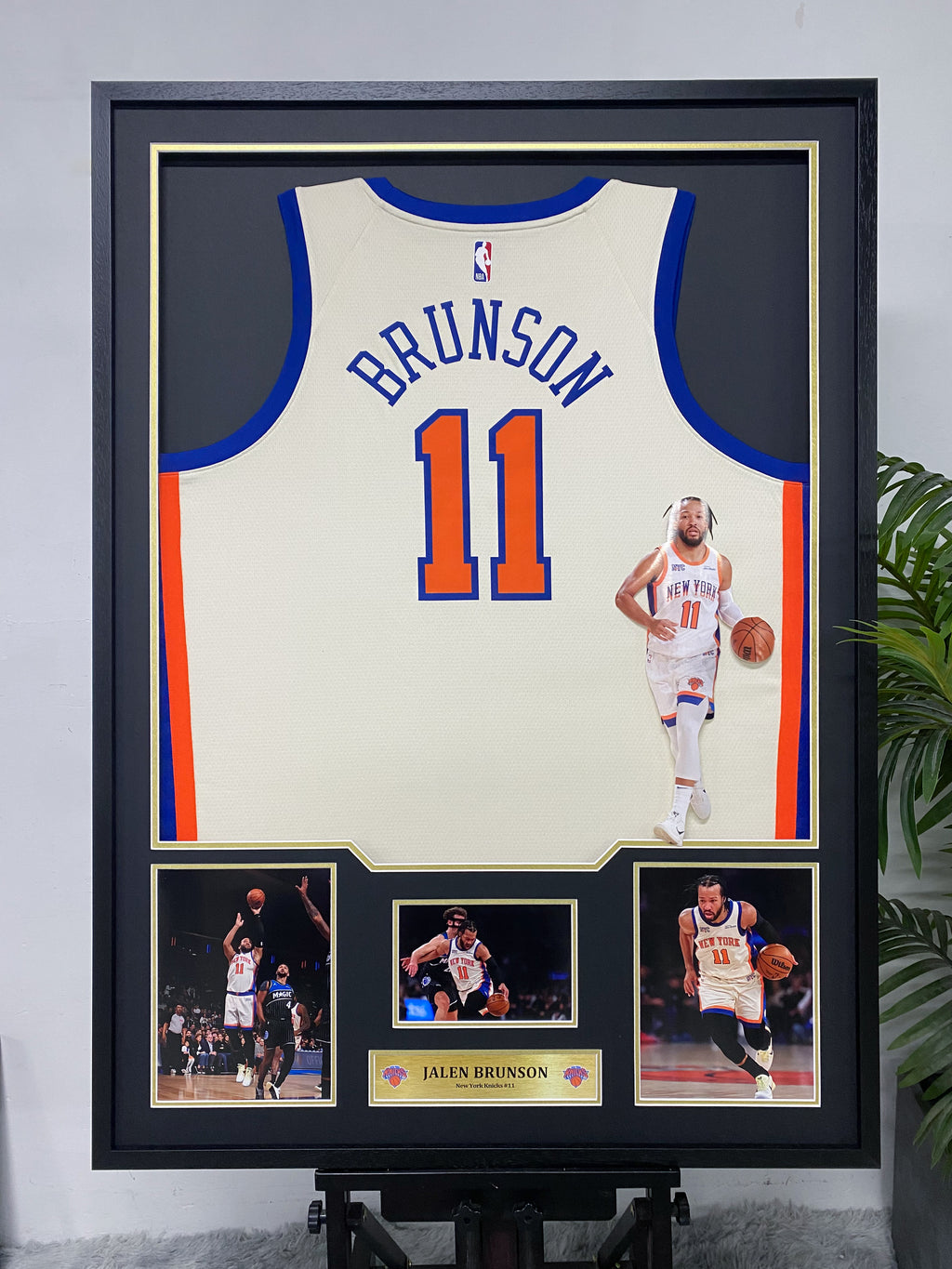 Jalen Brunson New York Knicks Jersey Framing