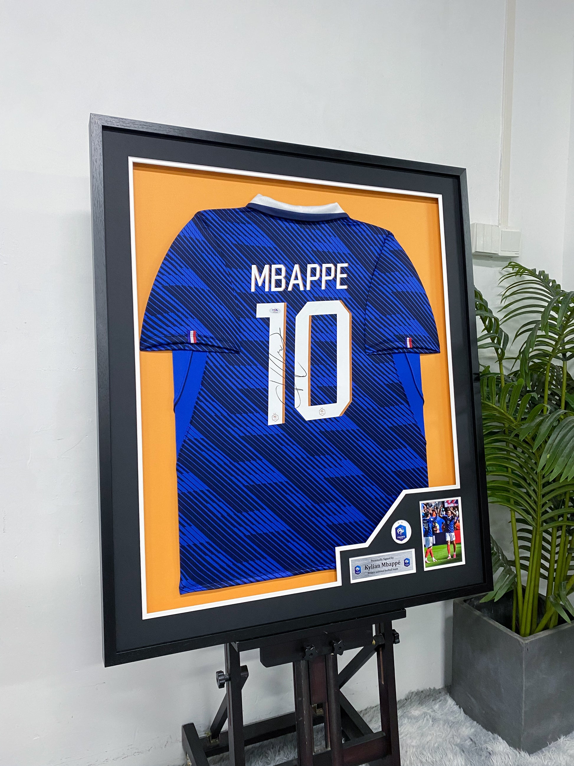 Kylian Mbappé France National Team Signed Jersey Framing