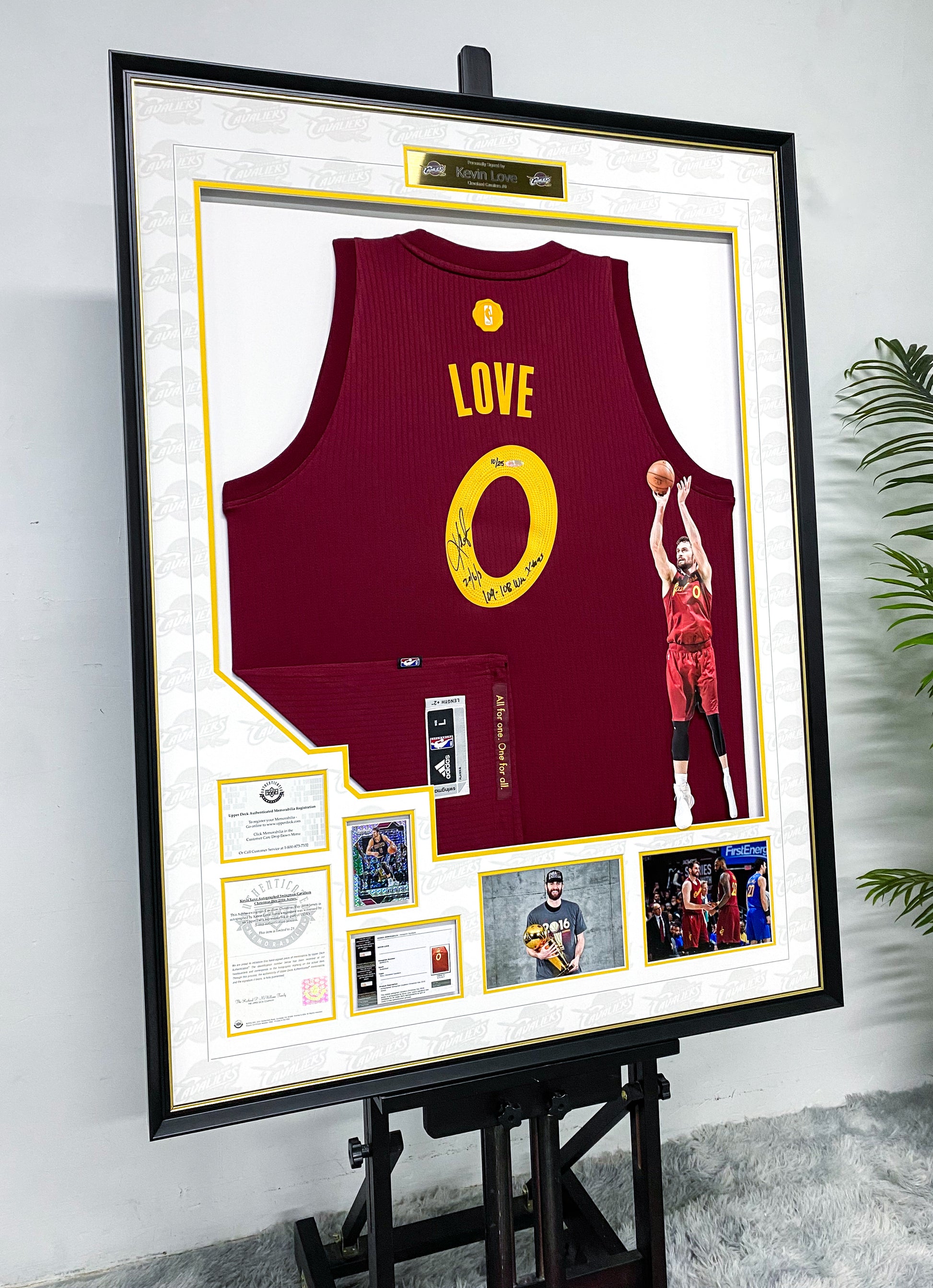 Kevin Love Cleveland Cavaliers Jersey Framing