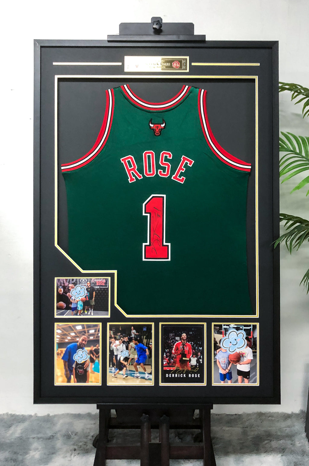 Derrick Rose Chicago Bulls Jersey Framing