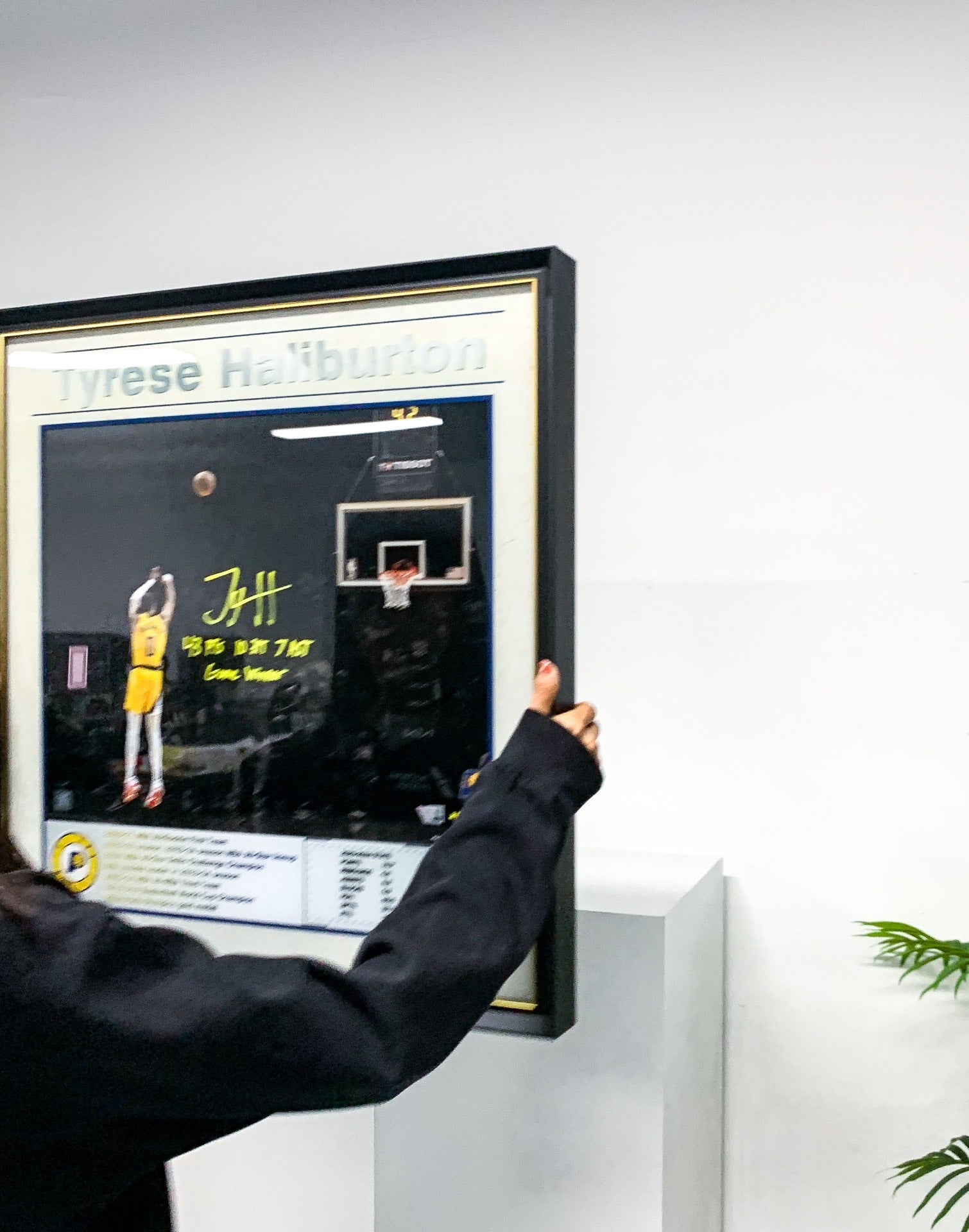 Tyrese Haliburton Custom Framed Poster