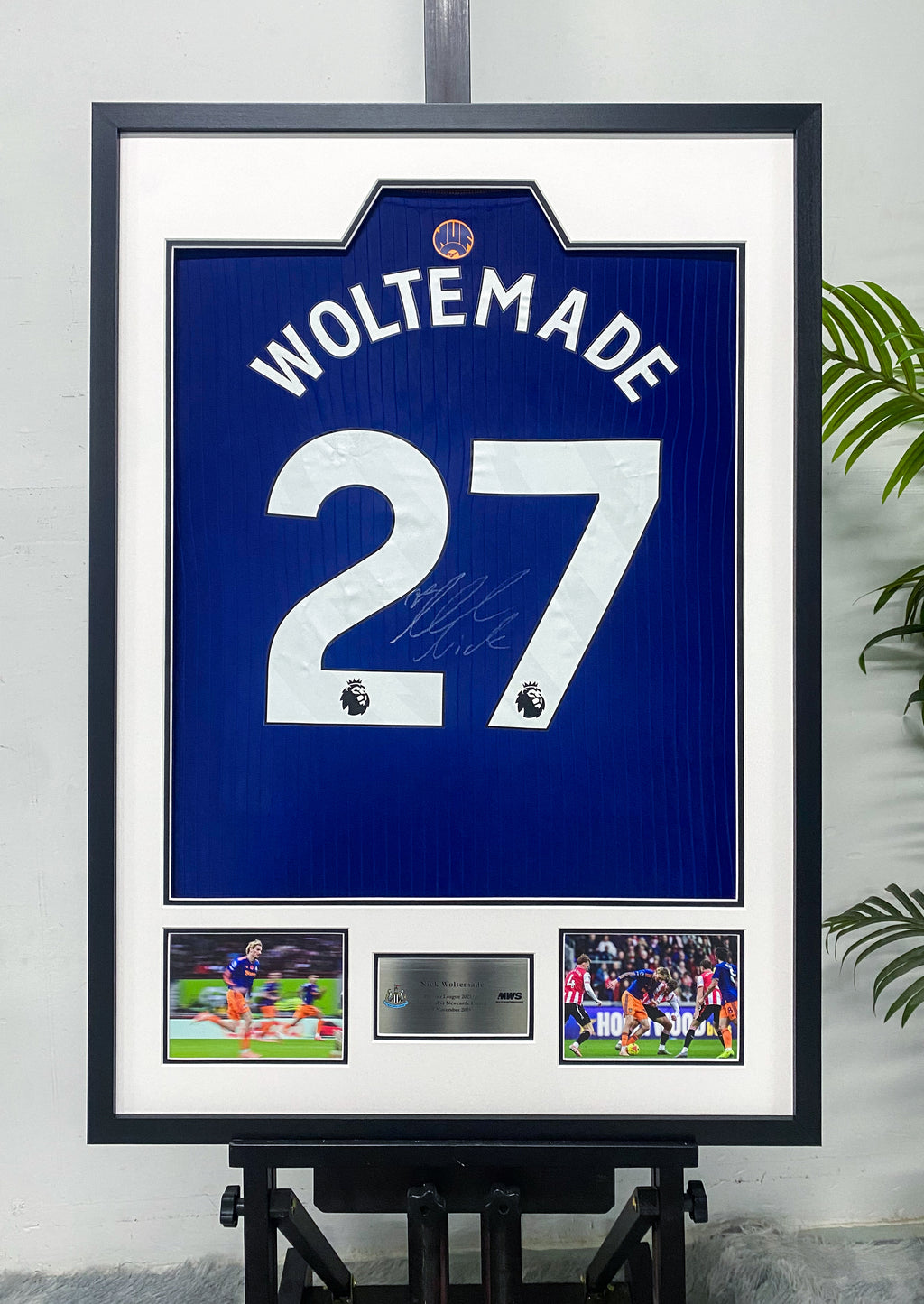 Nick Woltemade Newcastle United Jersey Custom Framing