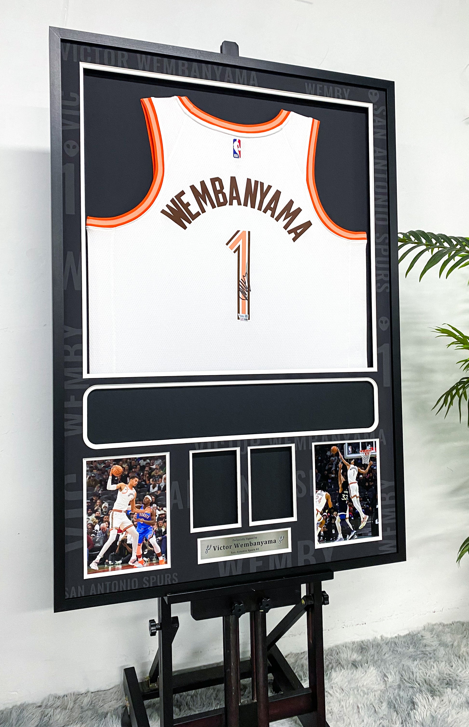 Victor Wembanyama San Antonio Spurs Jersey Framing