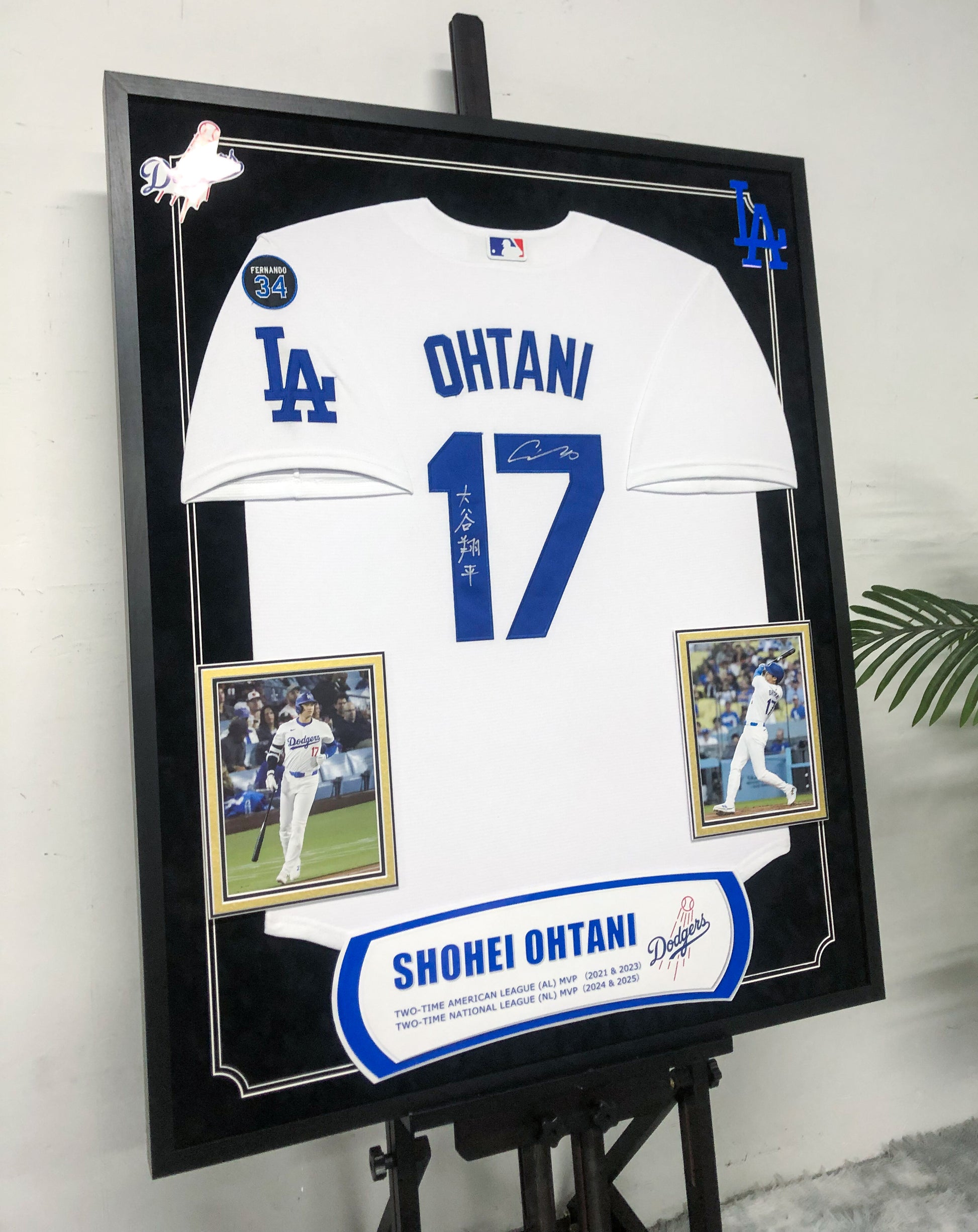 Shohei Ohtani Dodgers Signed Jersey Framing