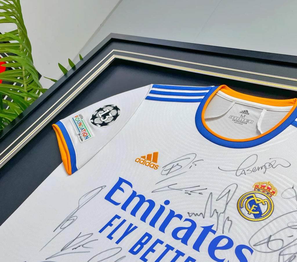 Real Madrid Autographed Jersey Jersey Framing