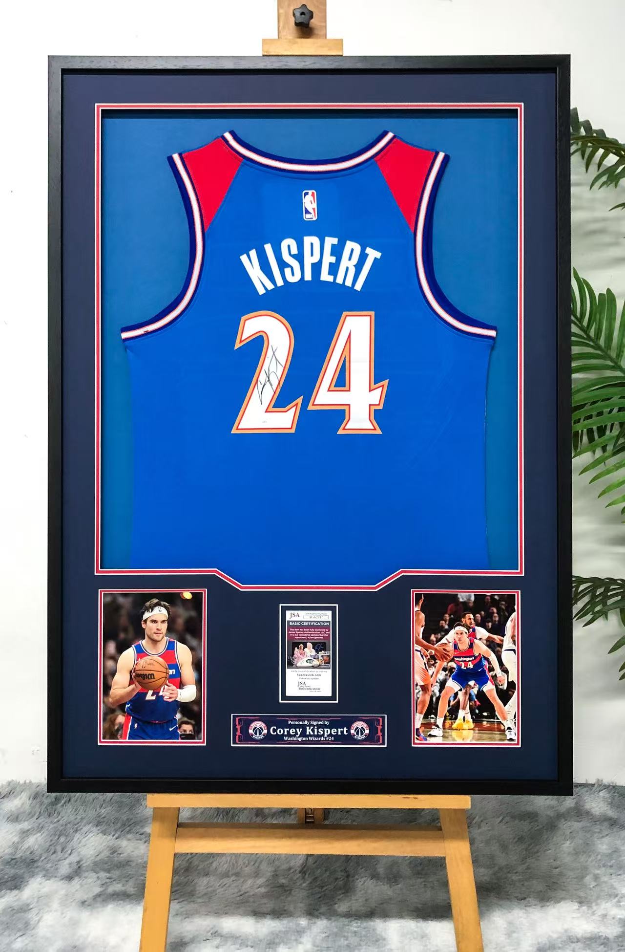 Corey Kispert Washington Wizards Autographed Jersey Framed