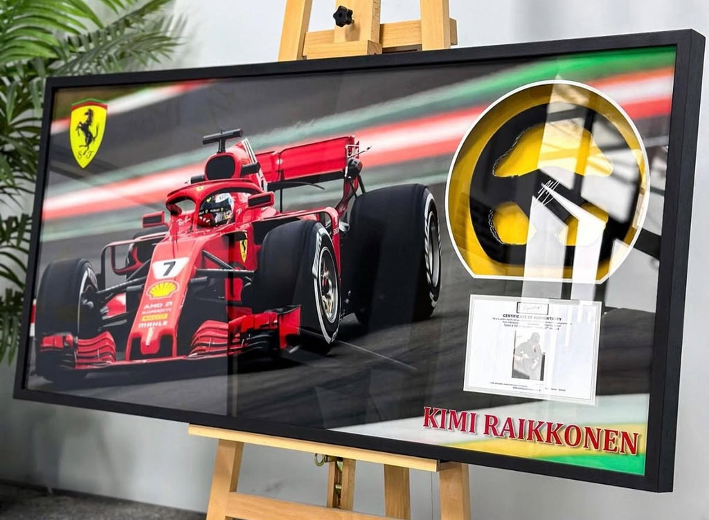 Kimi Raikkonen Sentimental Item Custom Framed