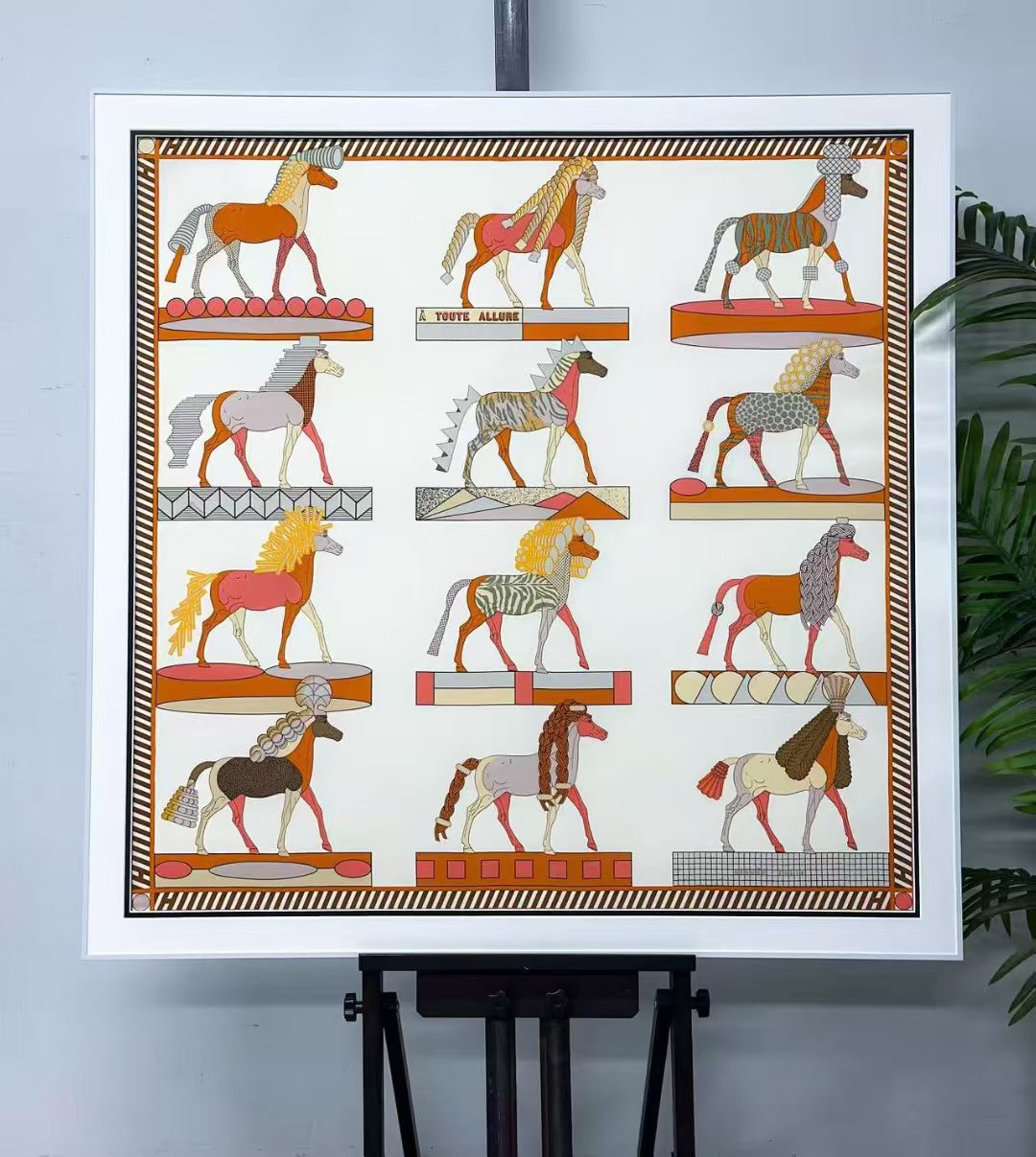 Hermès Scarf Custom Framing