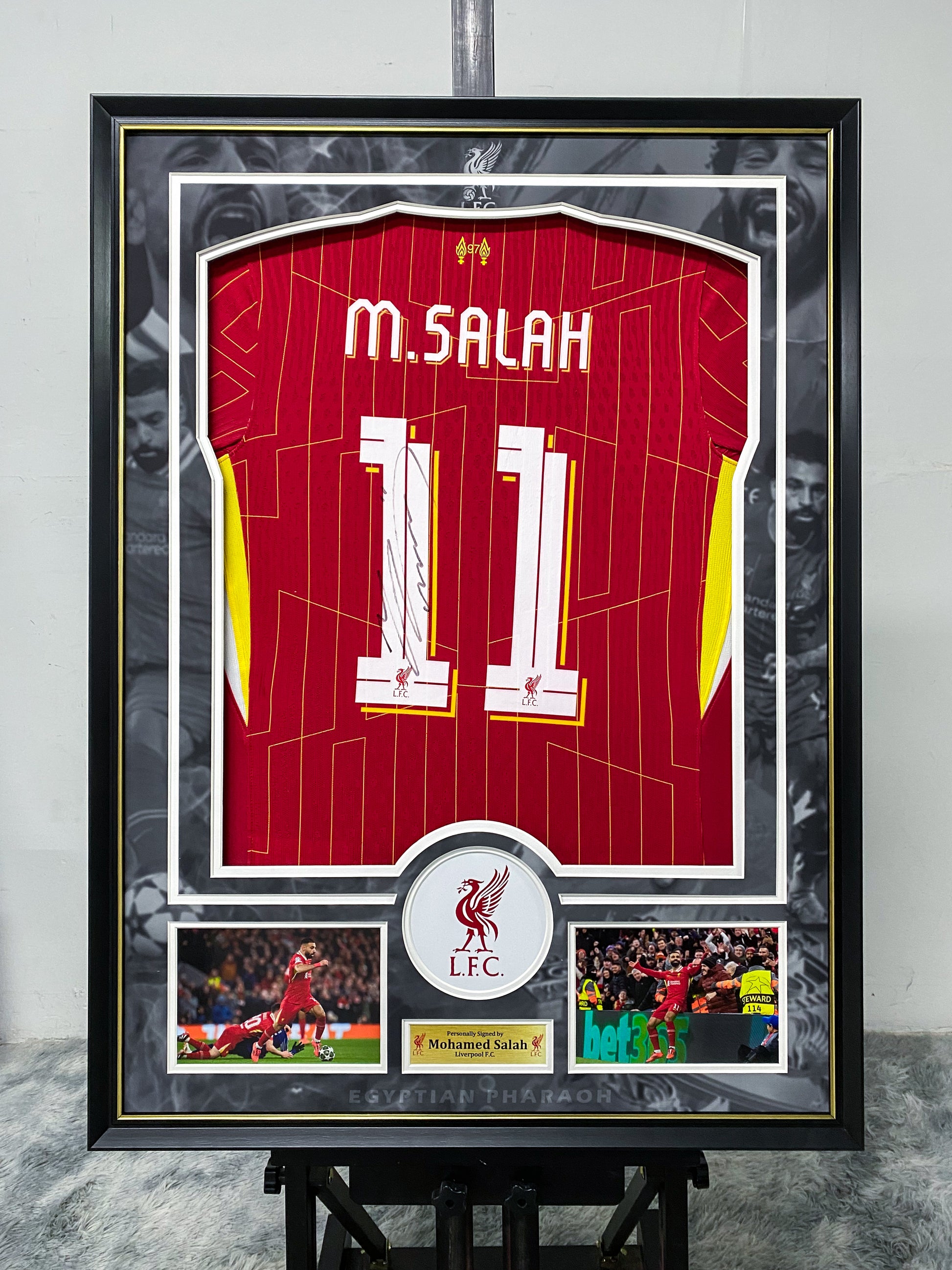 Mohamed Salah Liverpool FC Jersey Custom Framing