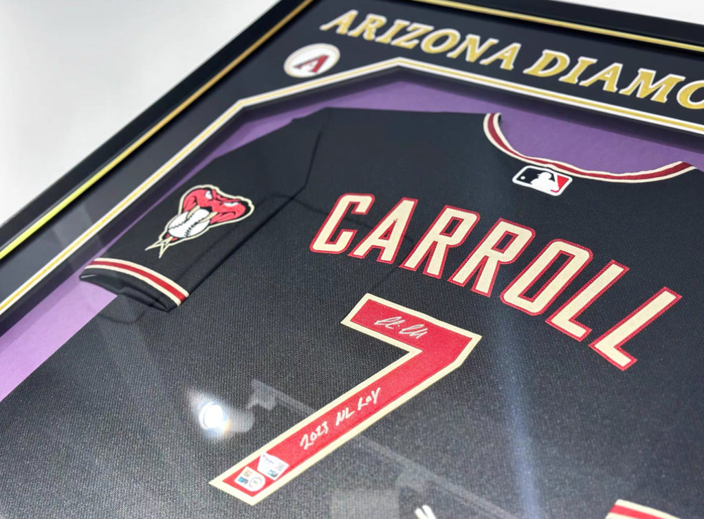 Carroll Arizona Diamondbacks Jersey – Autographed Custom Framing