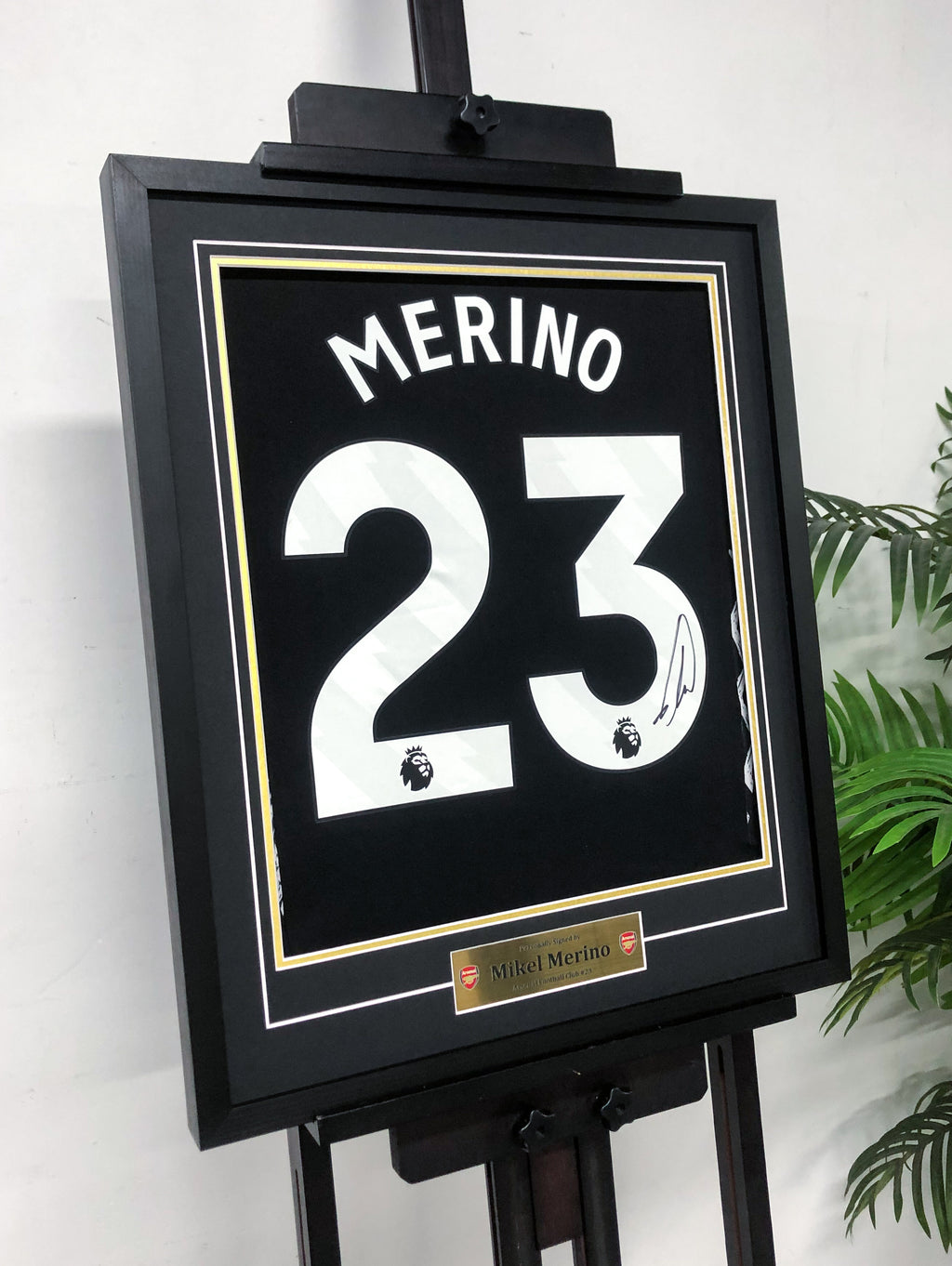 Mikel Merino Arsenal Autographed Jersey Framed