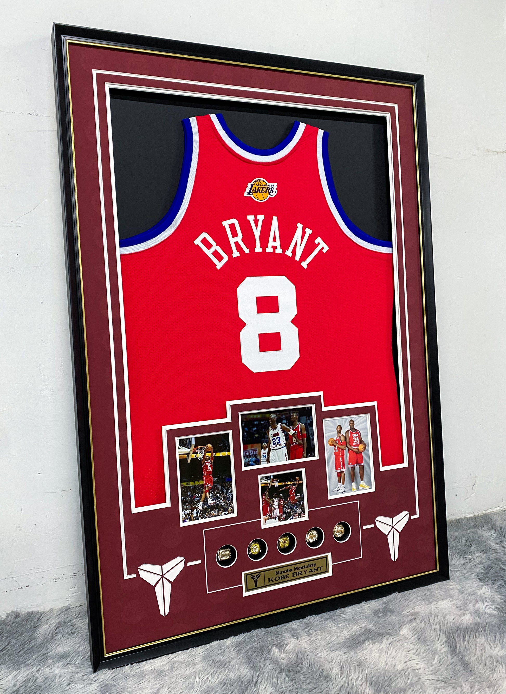Kobe Bryant Los Angeles Lakers Jersey Custom Framing