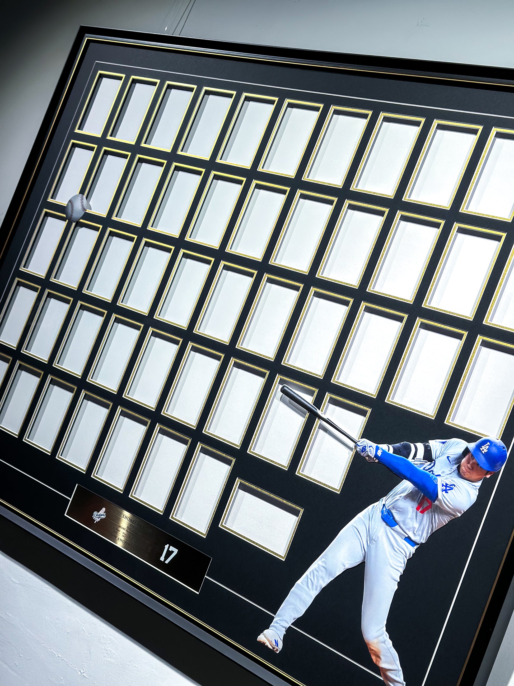 Shohei Ohtani Los Angeles Dodgers Signature Ball Display Framing | Bespoke Sports Memorabilia