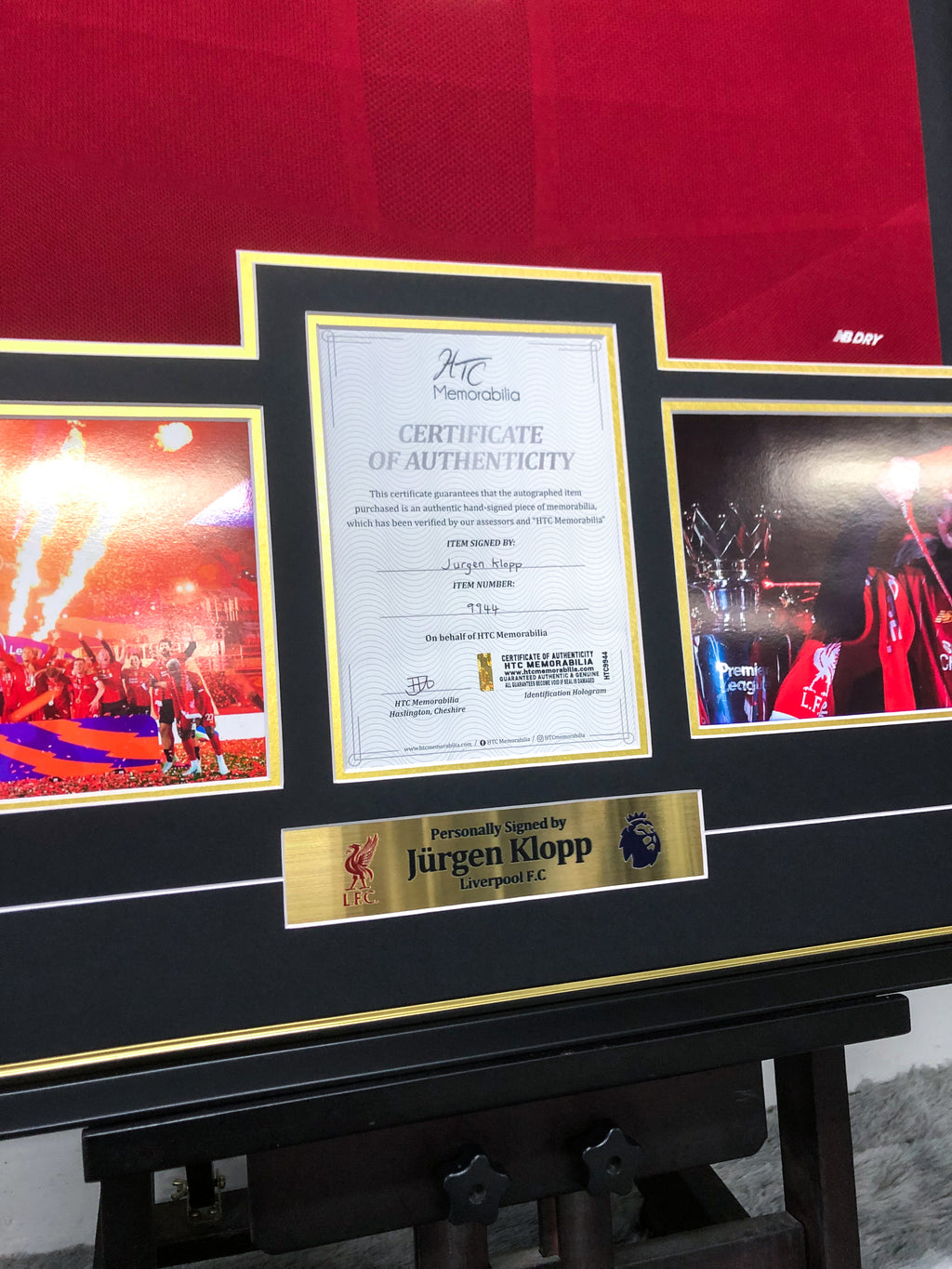 Liverpool FC Autographed Custom Framed Jersey