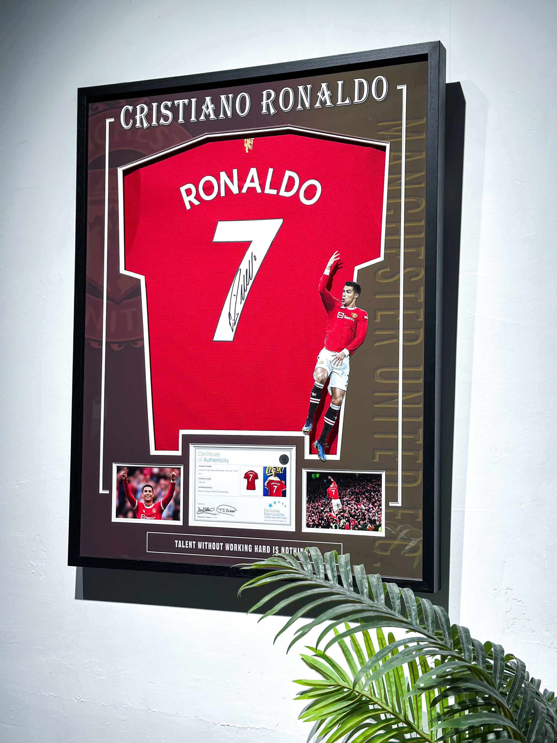 Cristiano Ronaldo Manchester United Autographed Jersey