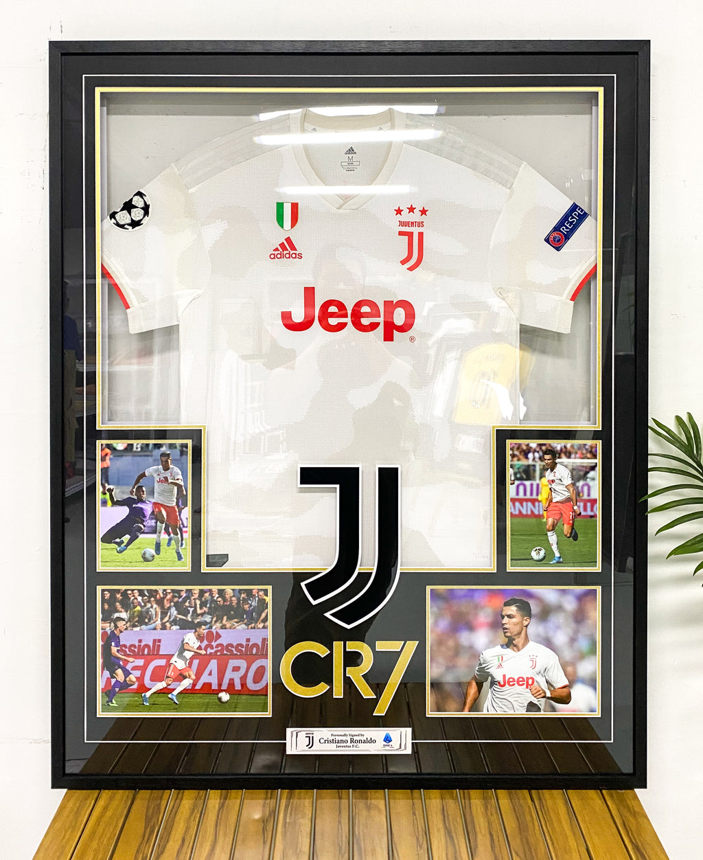 Cristiano Ronaldo Juventus F.C. Autographed Jersey Framed