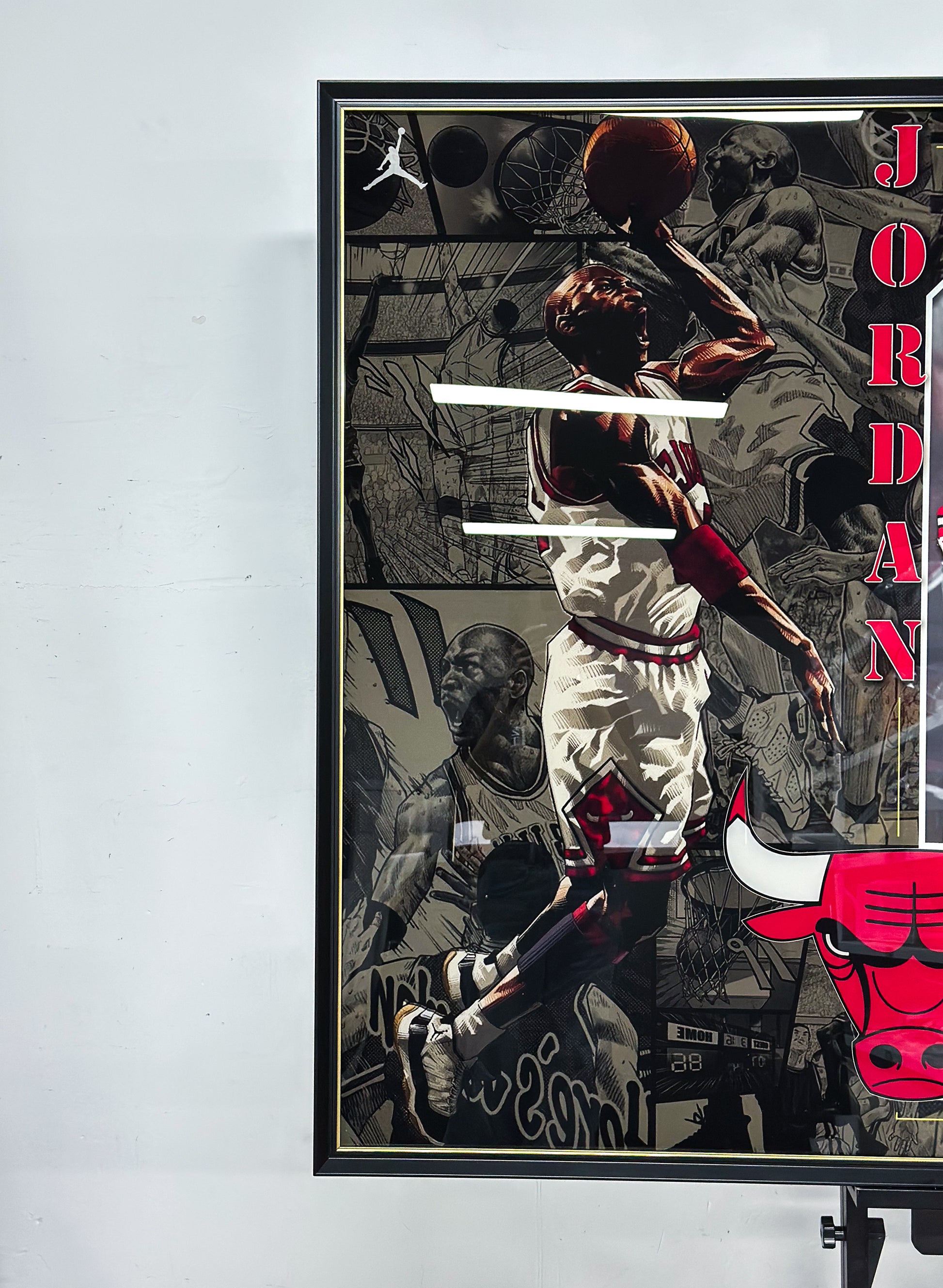 Michael Jordan Chicago Bulls Autographed Standard Framed Jersey