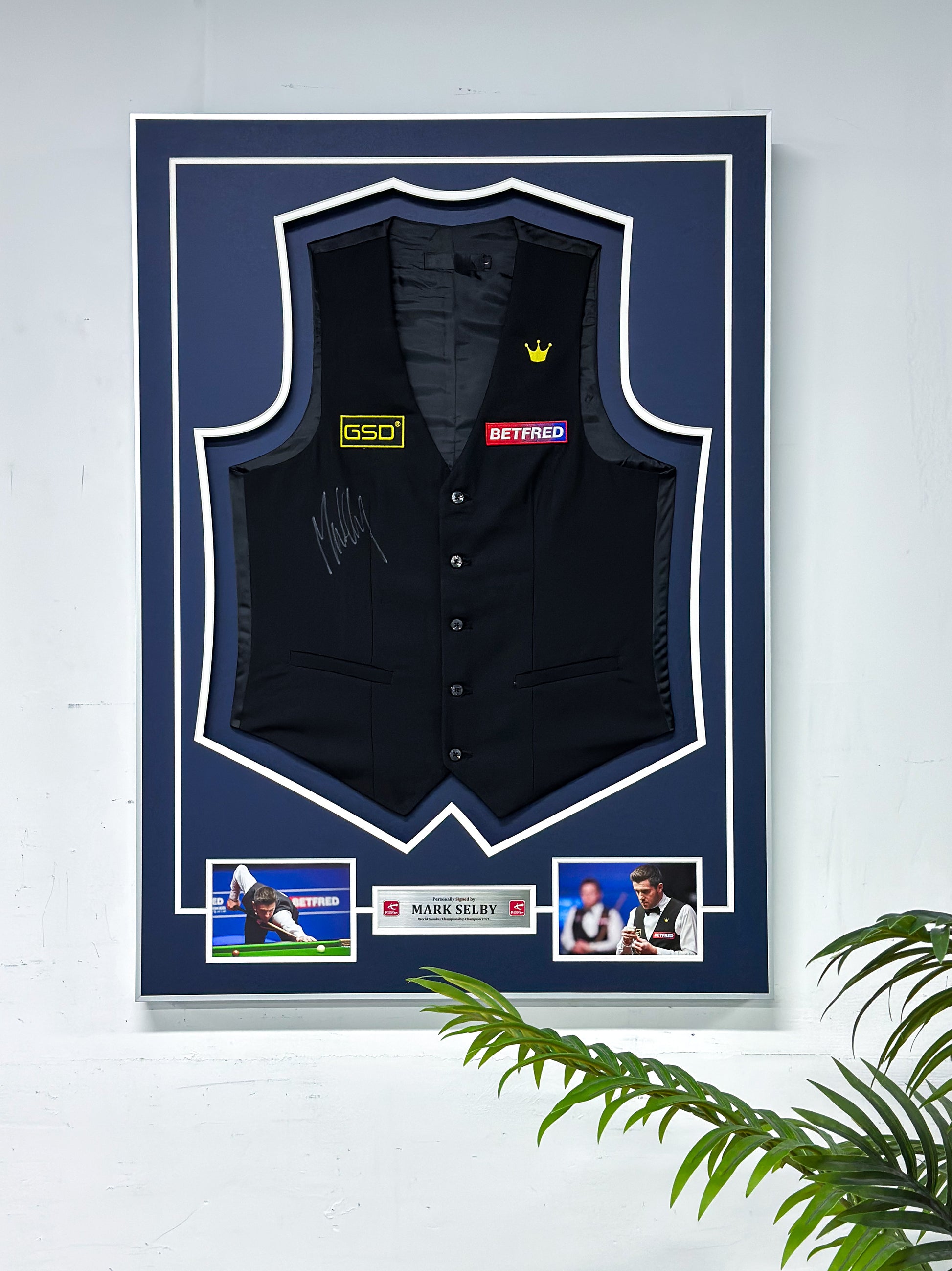 Mark Selby Waistcoat Custom Framing