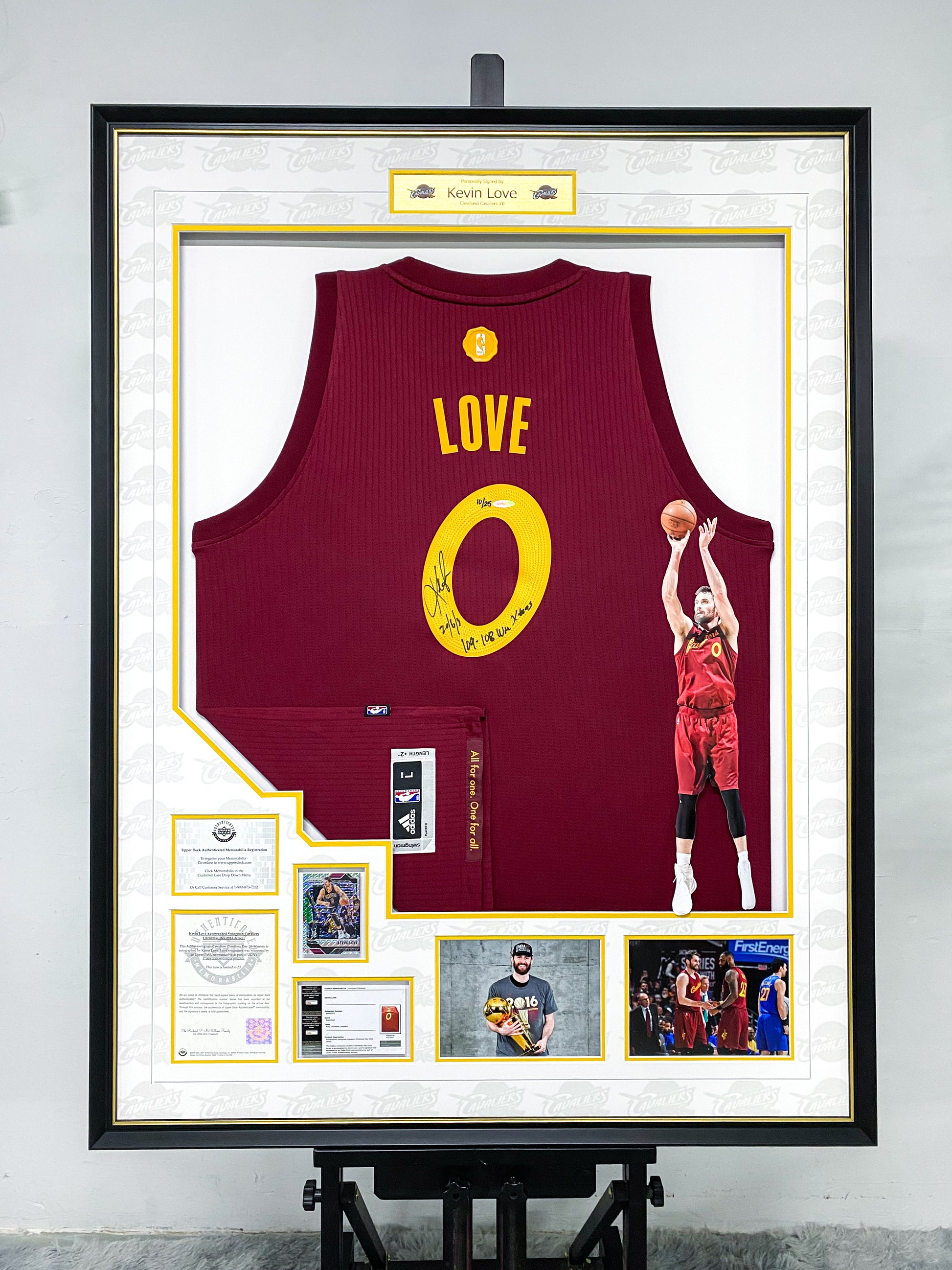 Kevin Love Cleveland Cavaliers Jersey Framing