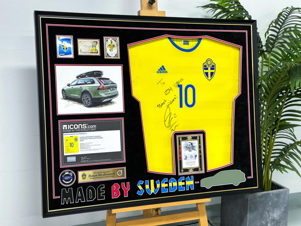 Zlatan Ibrahimović Sweden Autographed Custom Framed Jersey