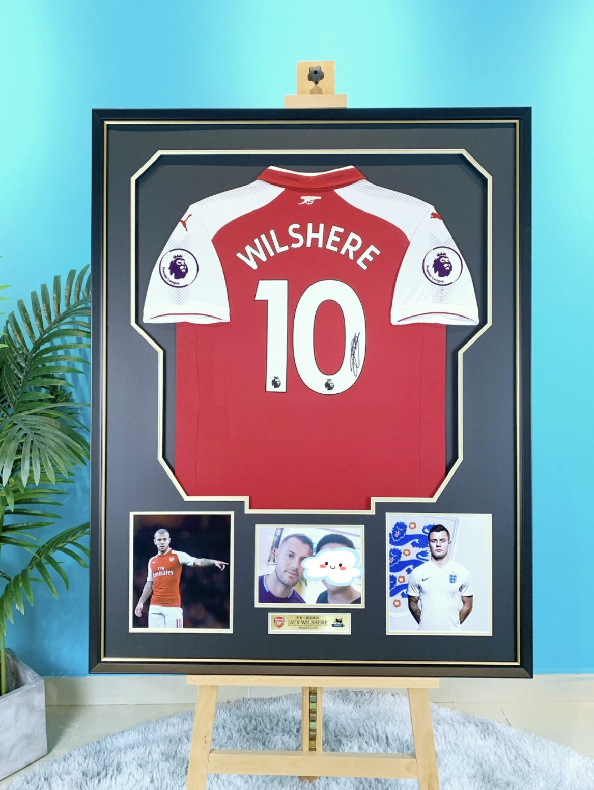 Jack Wilshere, Arsenal Football Club Autographed Framed Jersey