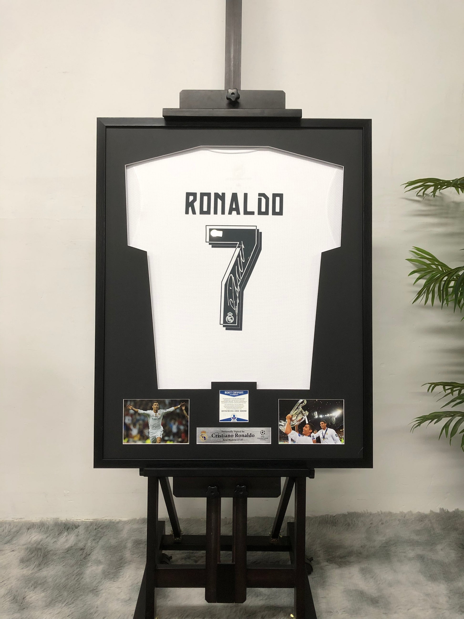 Cristiano Ronaldo Real Madrid CF Jersey Custom Framing