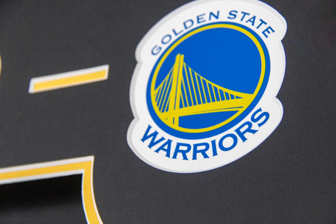 Golden State Warriors Stephen Curry Autographed Jersey with Personalized Custom Design Framed 00005