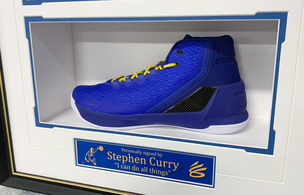 Stephen Curry  Sneakers with Personalized Custom Design Framed  00006