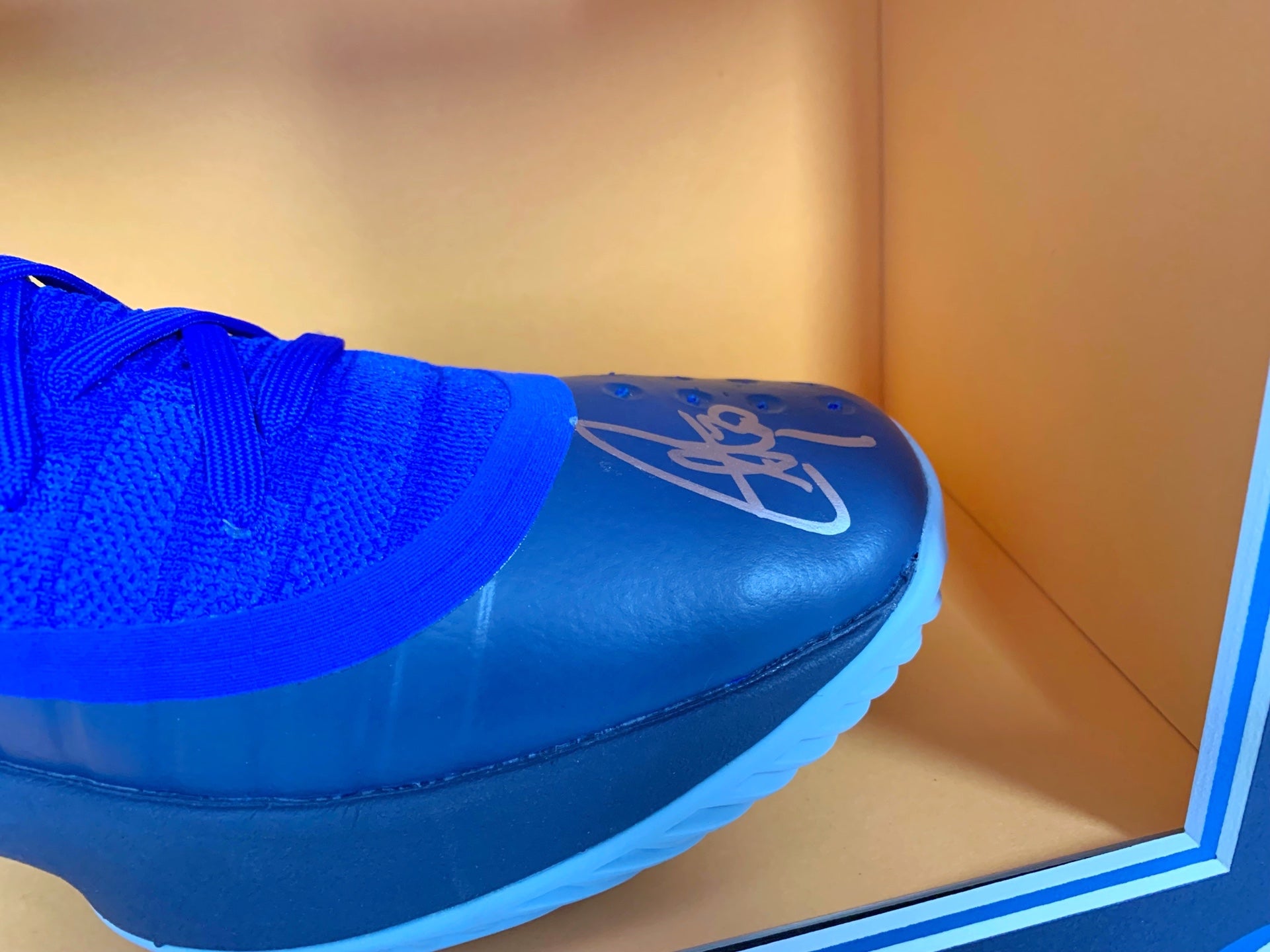 Stephen Curry Sneakers with Personalized Custom Design Framed 000016