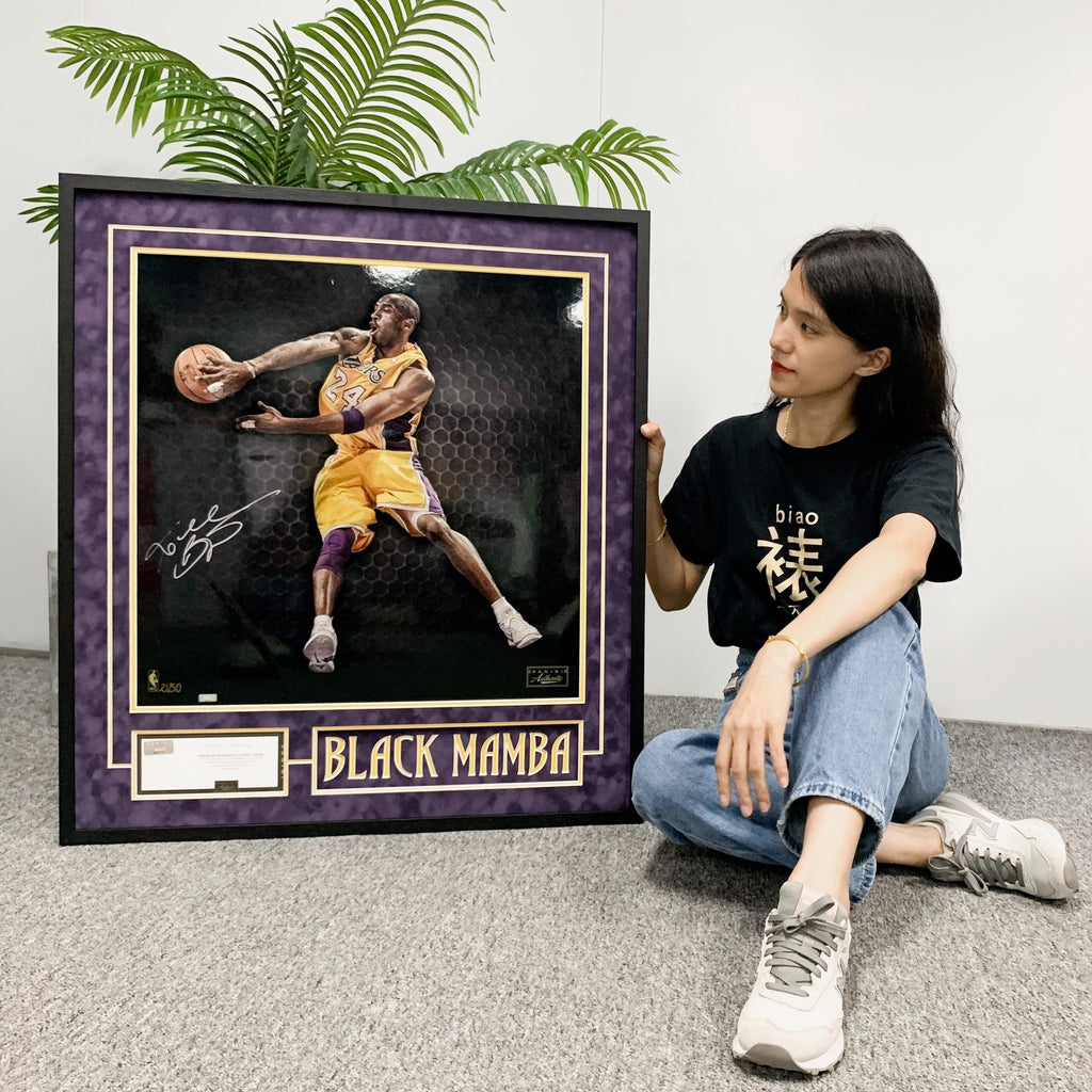 Kobe Bryant Poster with Personalized Custom Design Framed 000030
