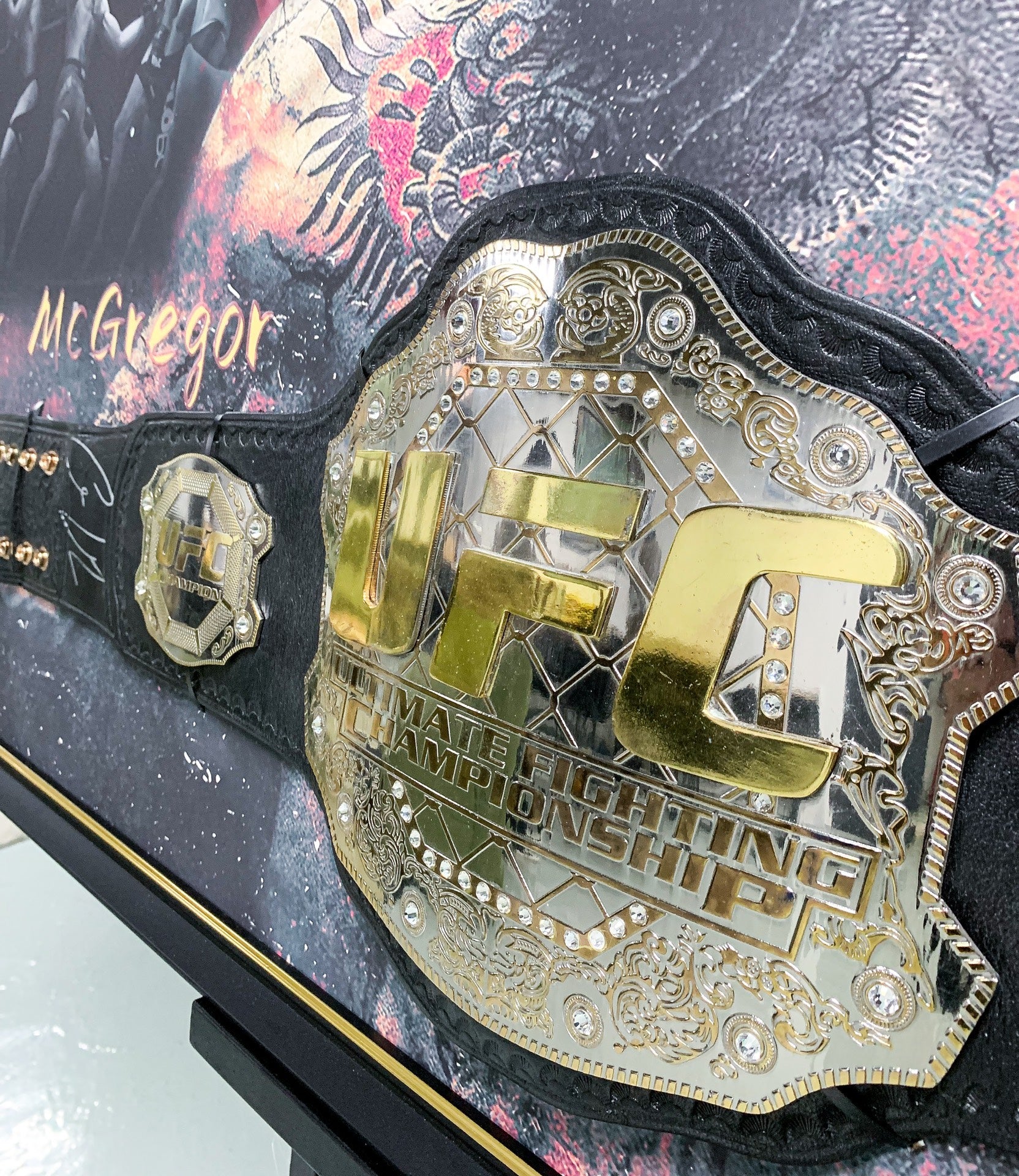 Conor McGregor UFC Championship Belt Custom Framing