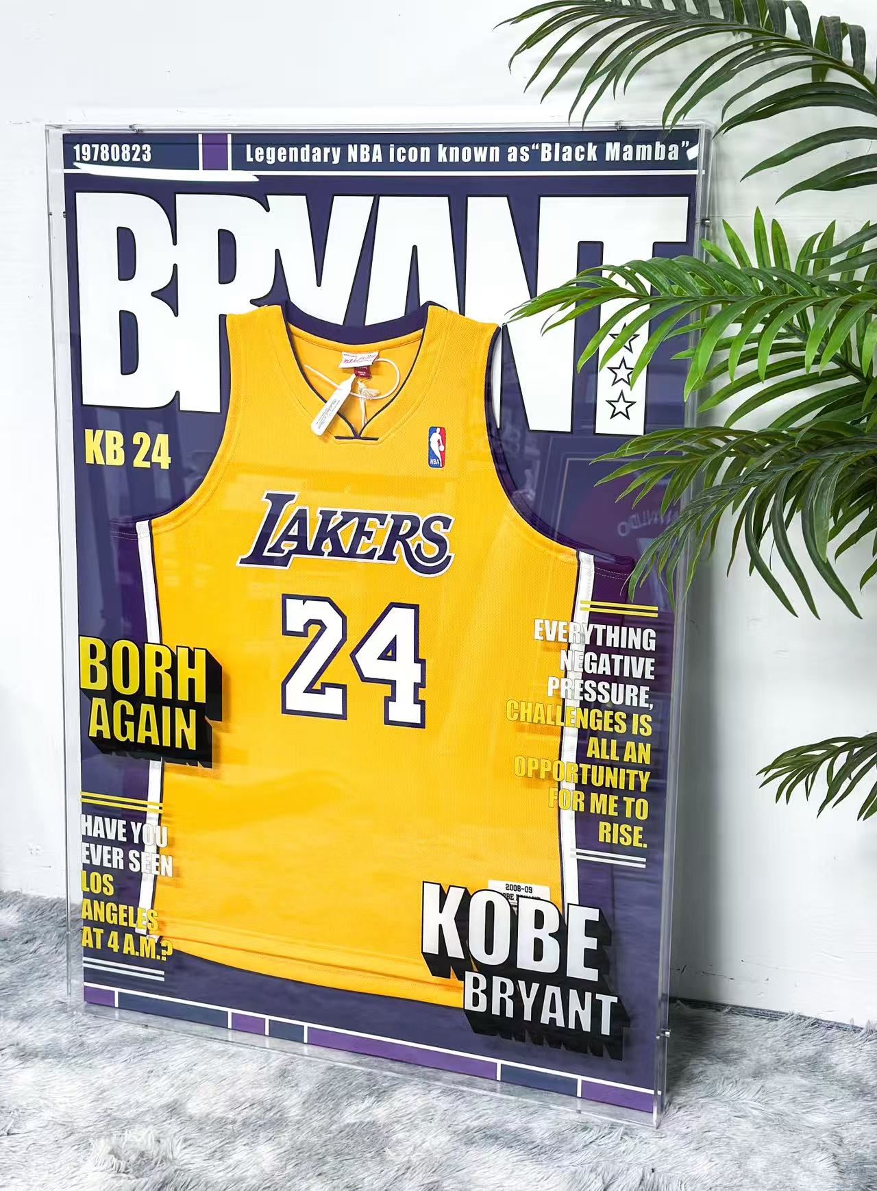 Kobe Bryant Los Angeles Lakers Autographed Jersey Framed