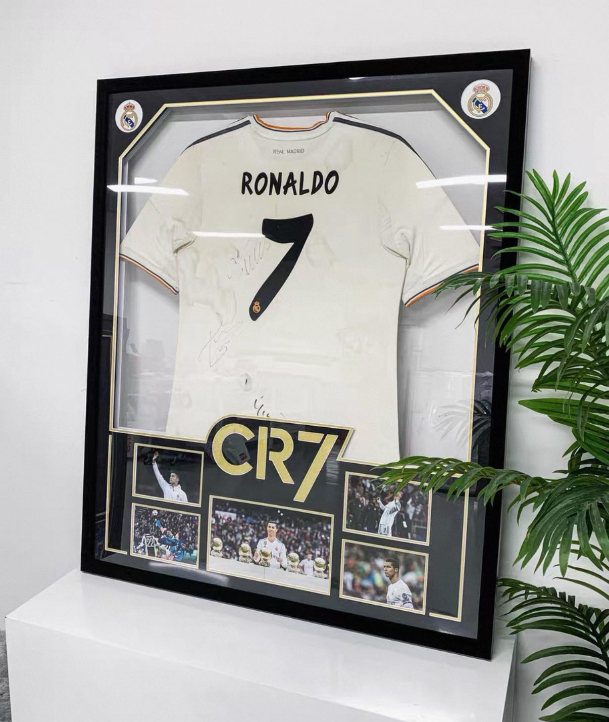 Cristiano Ronaldo Real Madrid CF Autographed Custom Framed Jersey