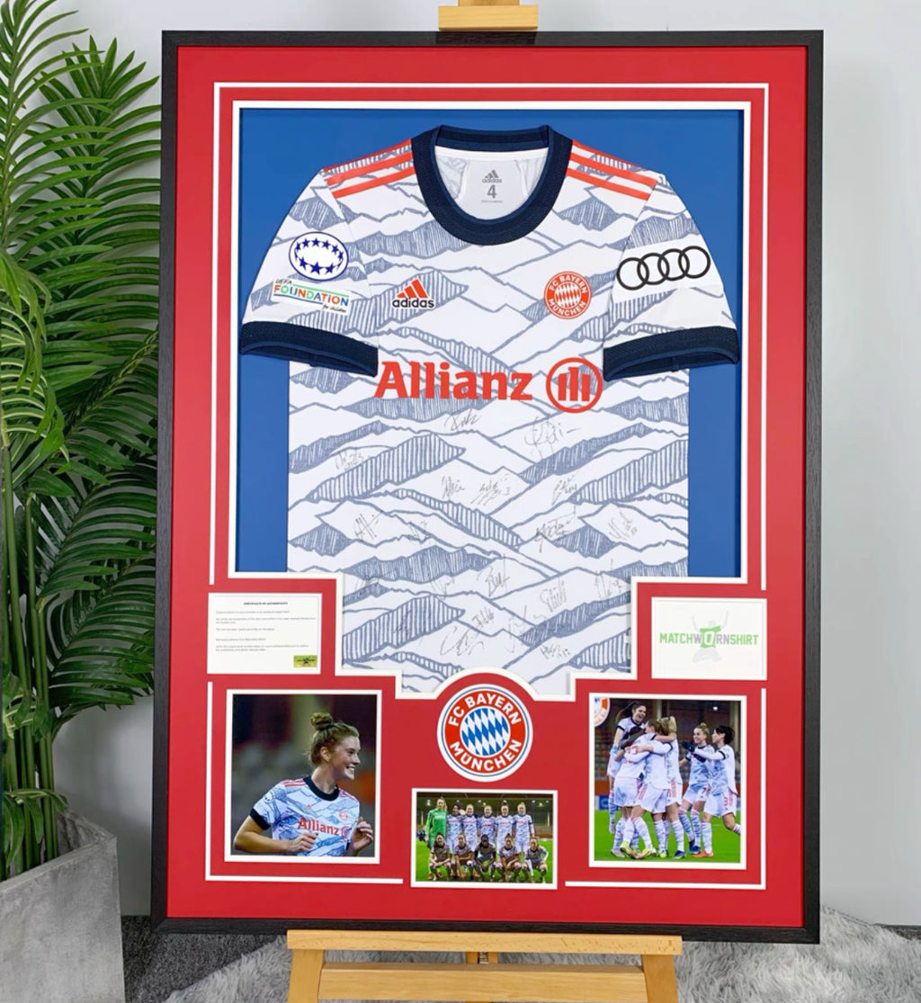 Bayern Munich Autographed Jersey – Custom Framing