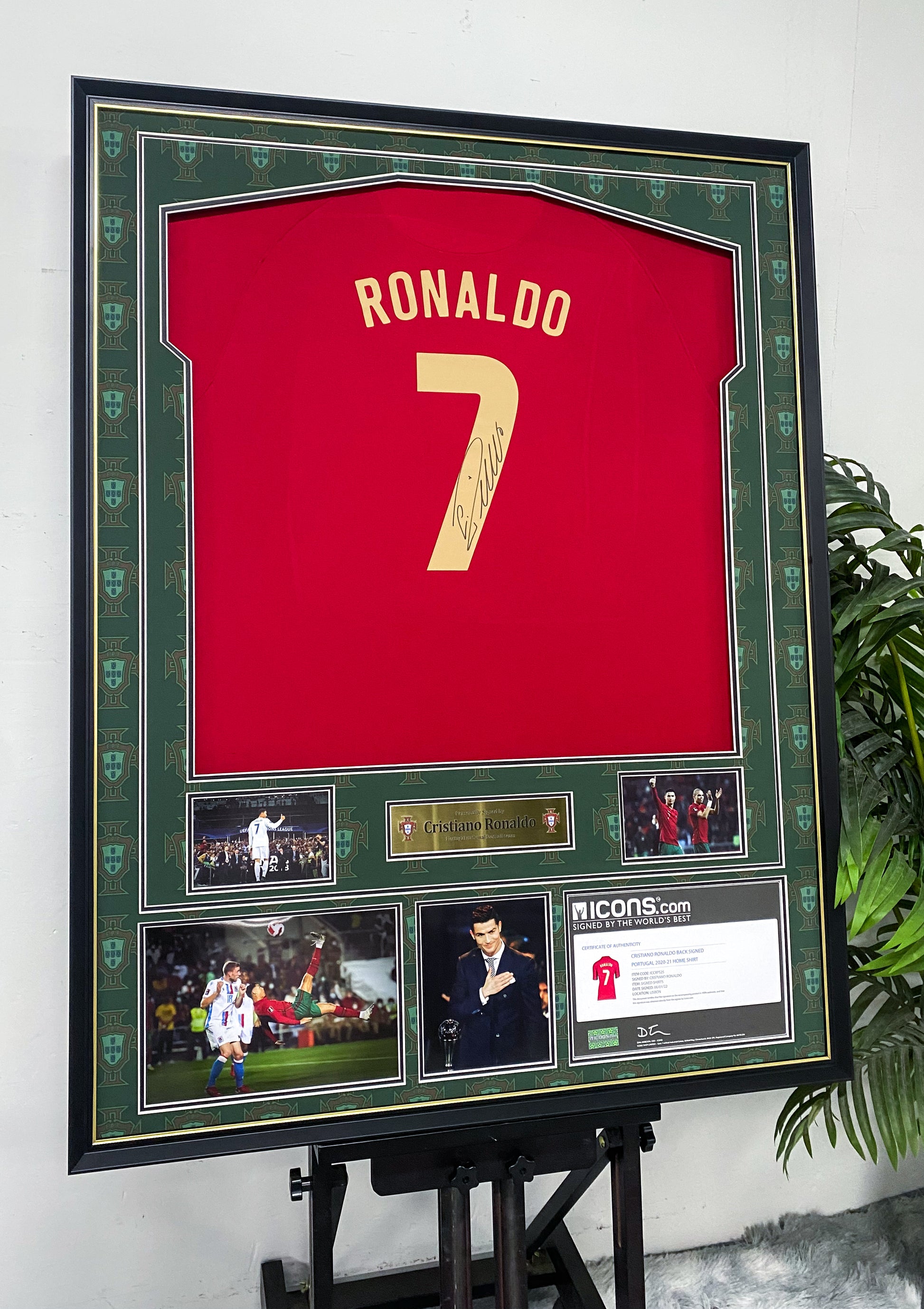 Cristiano Ronaldo Portugal Autographed Custom Framed Jersey