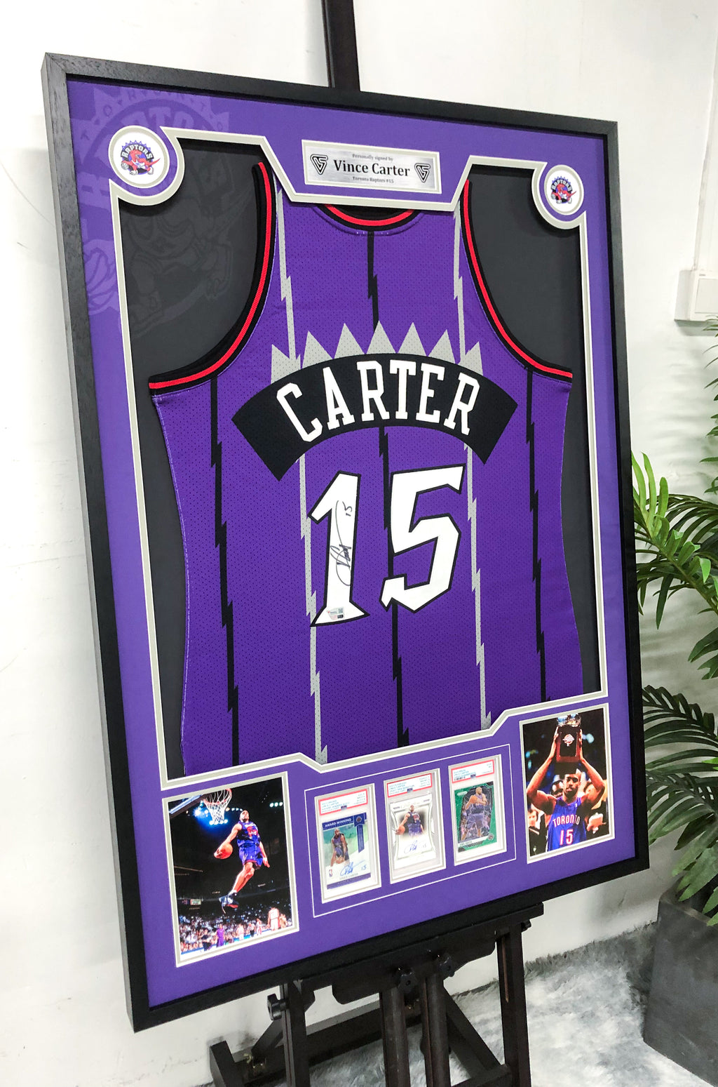 Vince Carter Toronto Raptors Jersey Custom Framing