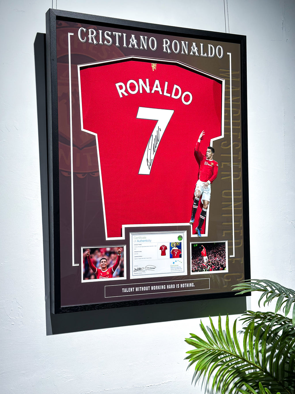 Cristiano Ronaldo Manchester United Autographed Jersey