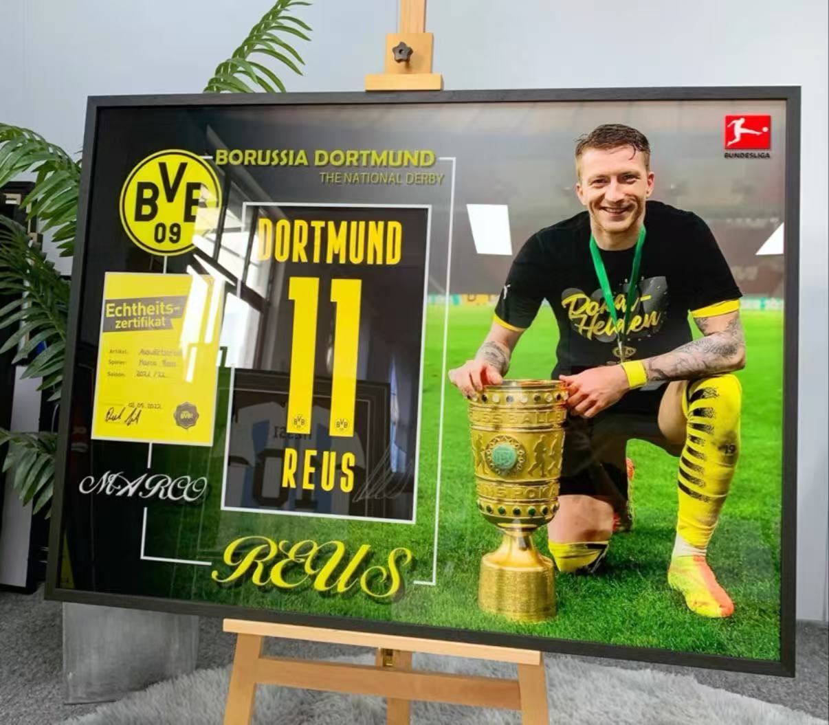Marco Reus Autographed Jersey | Custom Framed Display