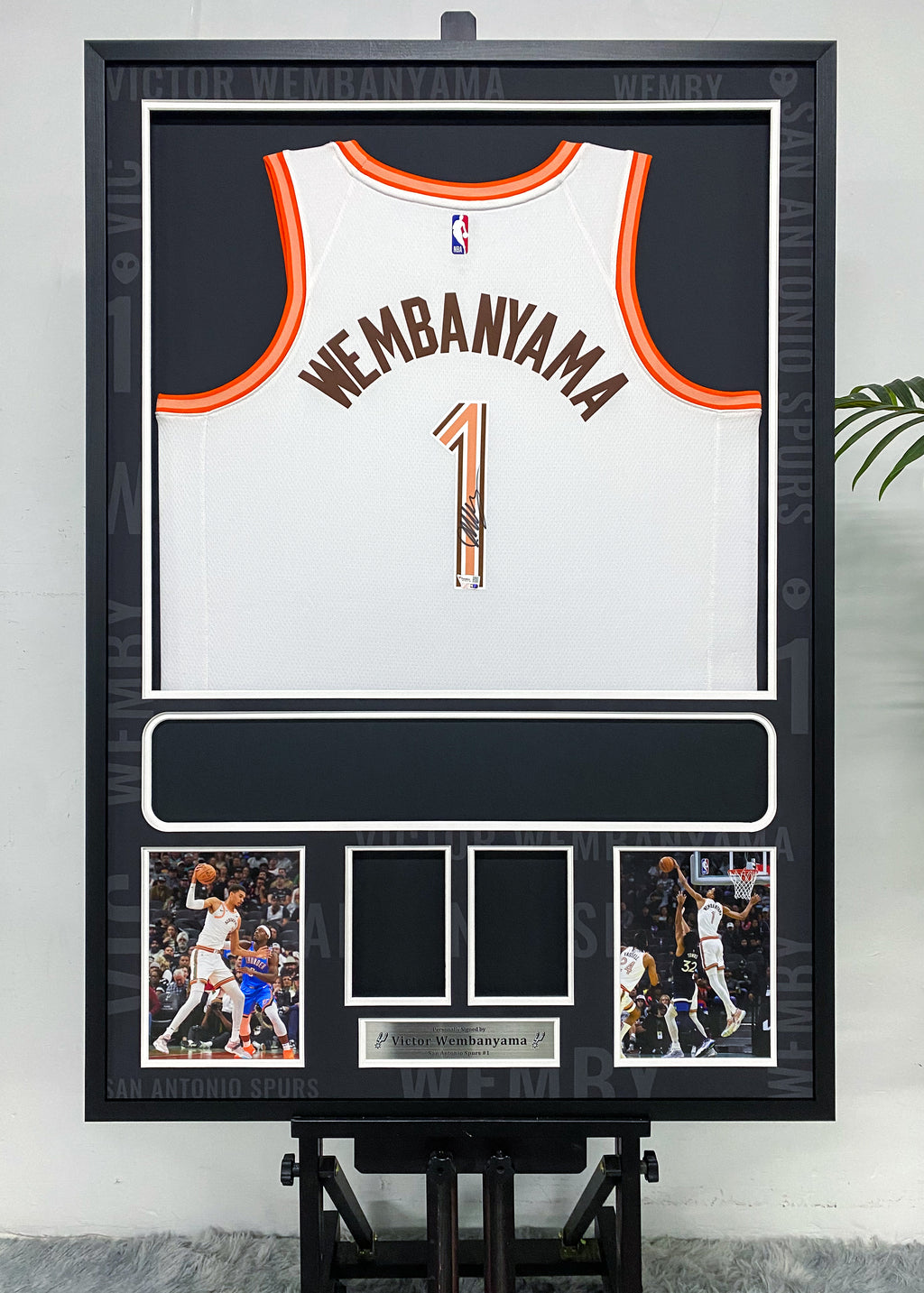 Victor Wembanyama San Antonio Spurs Jersey Framing
