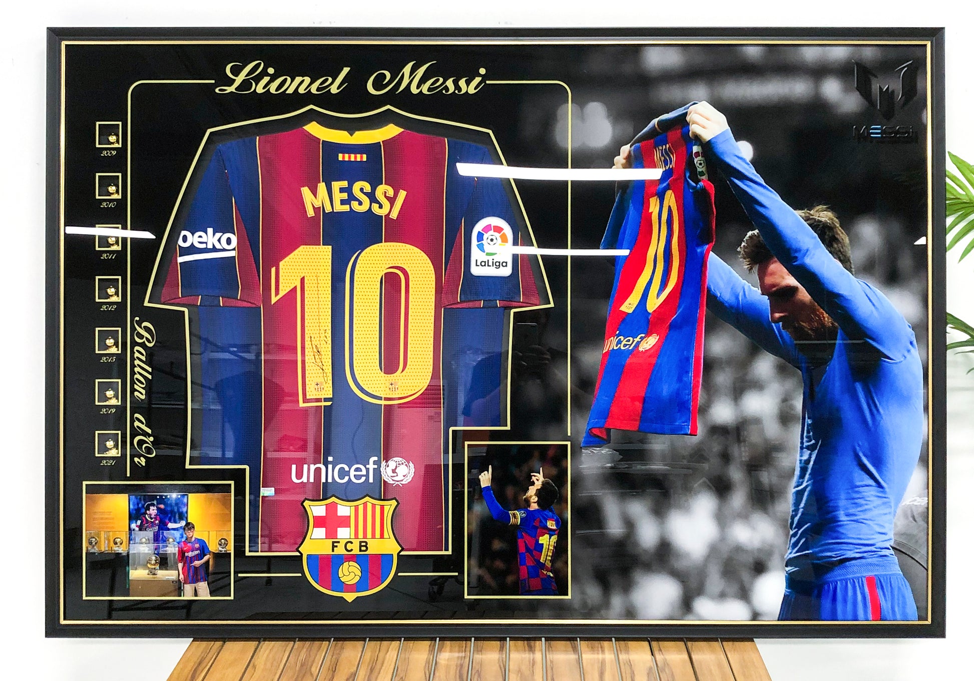 Lionel Messi FC Barcelona Jersey – Autographed Custom Framing