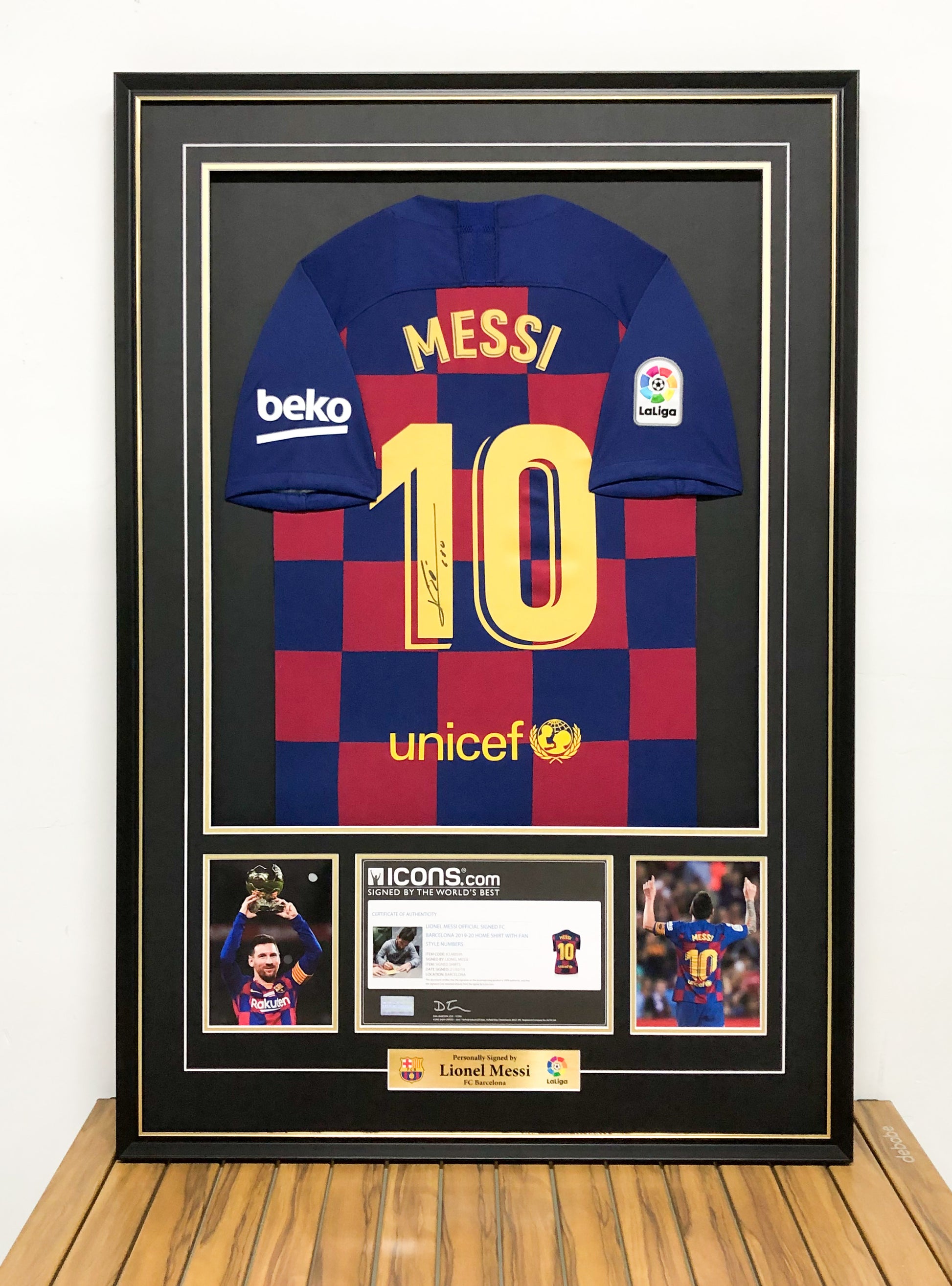 Lionel Messi FC Barcelona Jersey – Autographed Custom Framing