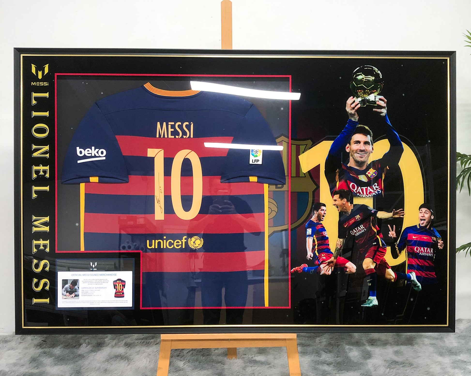 Lionel Messi FC Barcelona Jersey – Autographed Custom Framing