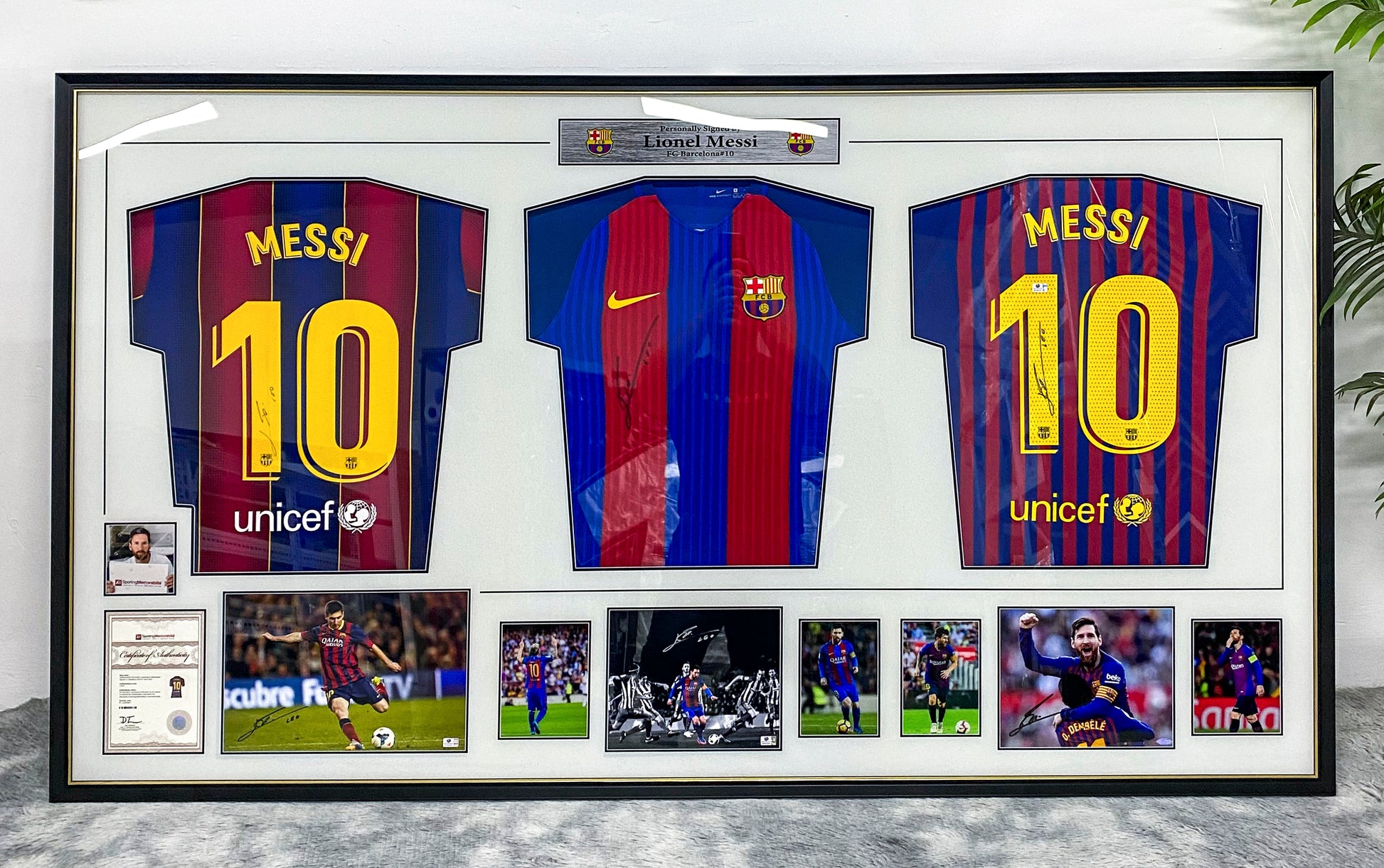 FC Barcelona Jersey – Autographed Custom Framing
