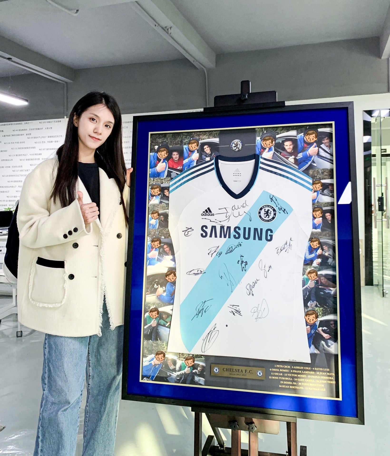 Reece James Chelsea Autographed Custom Framed Jersey