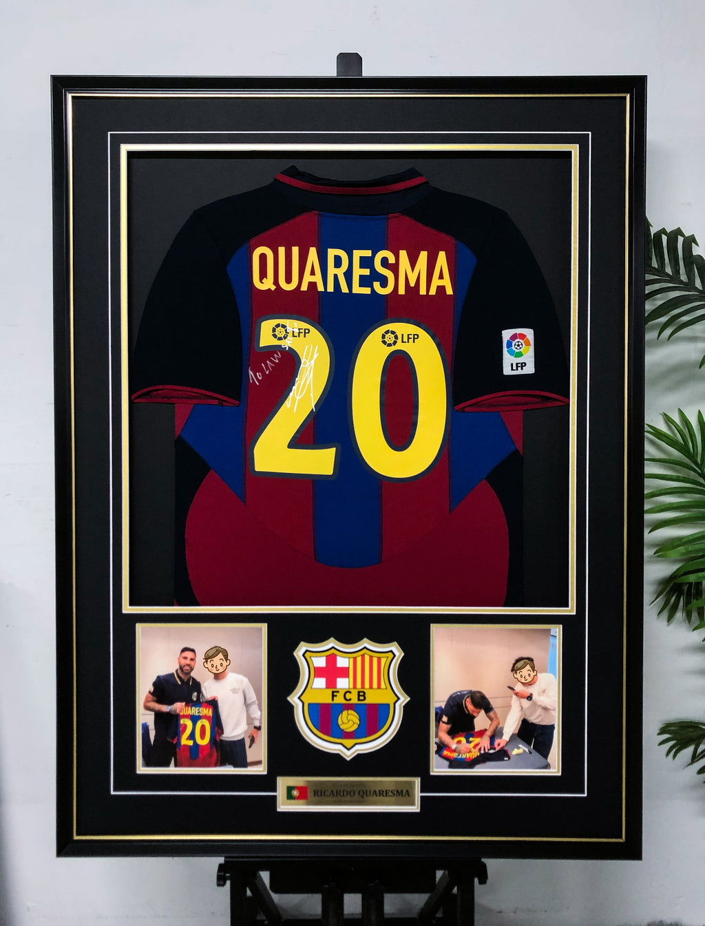 Ricardo Quaresma FC Barcelona Autographed Custom Framed Jersey