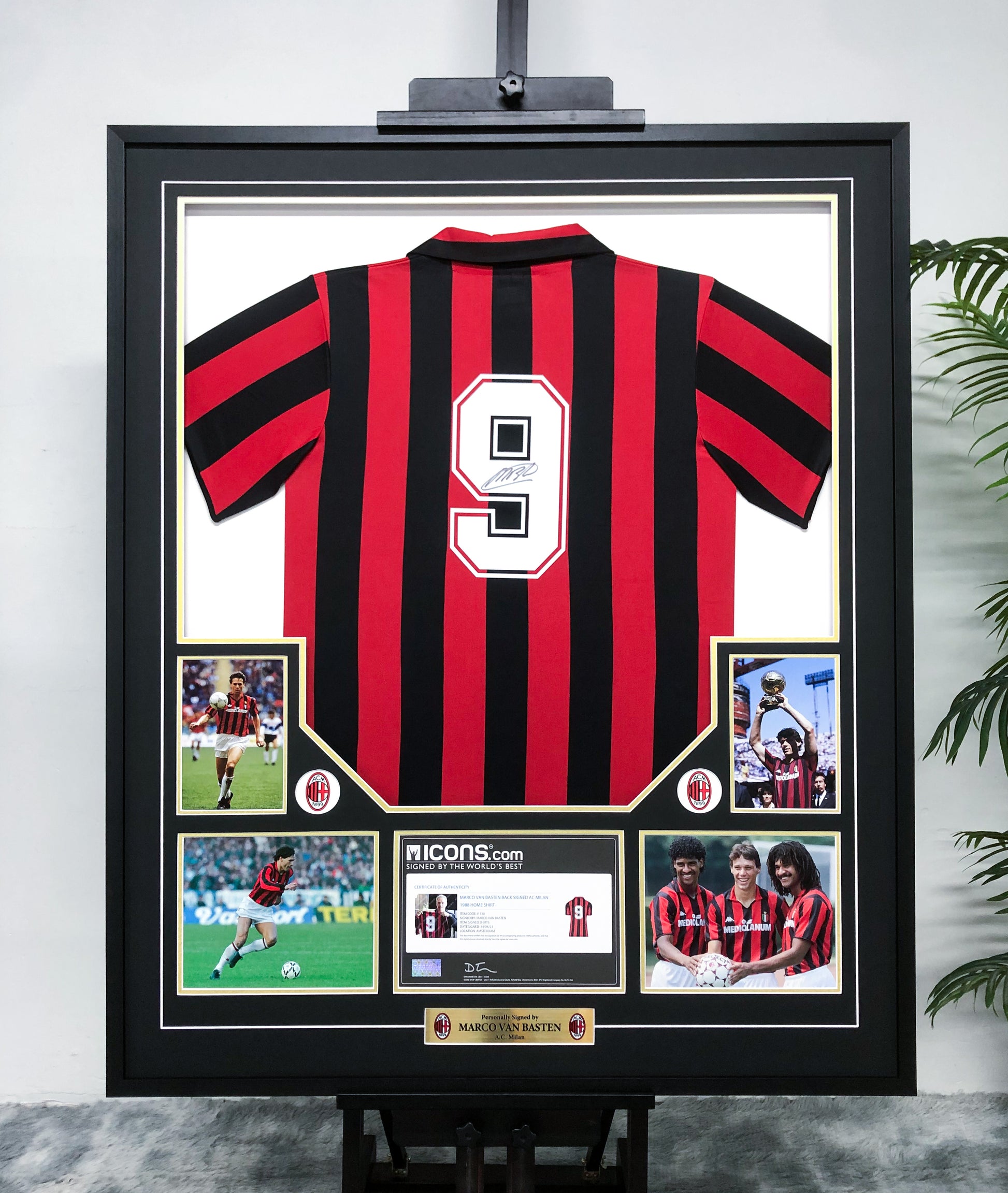 Marco Van Basten AC Milan Jersey – Autographed Custom Framing